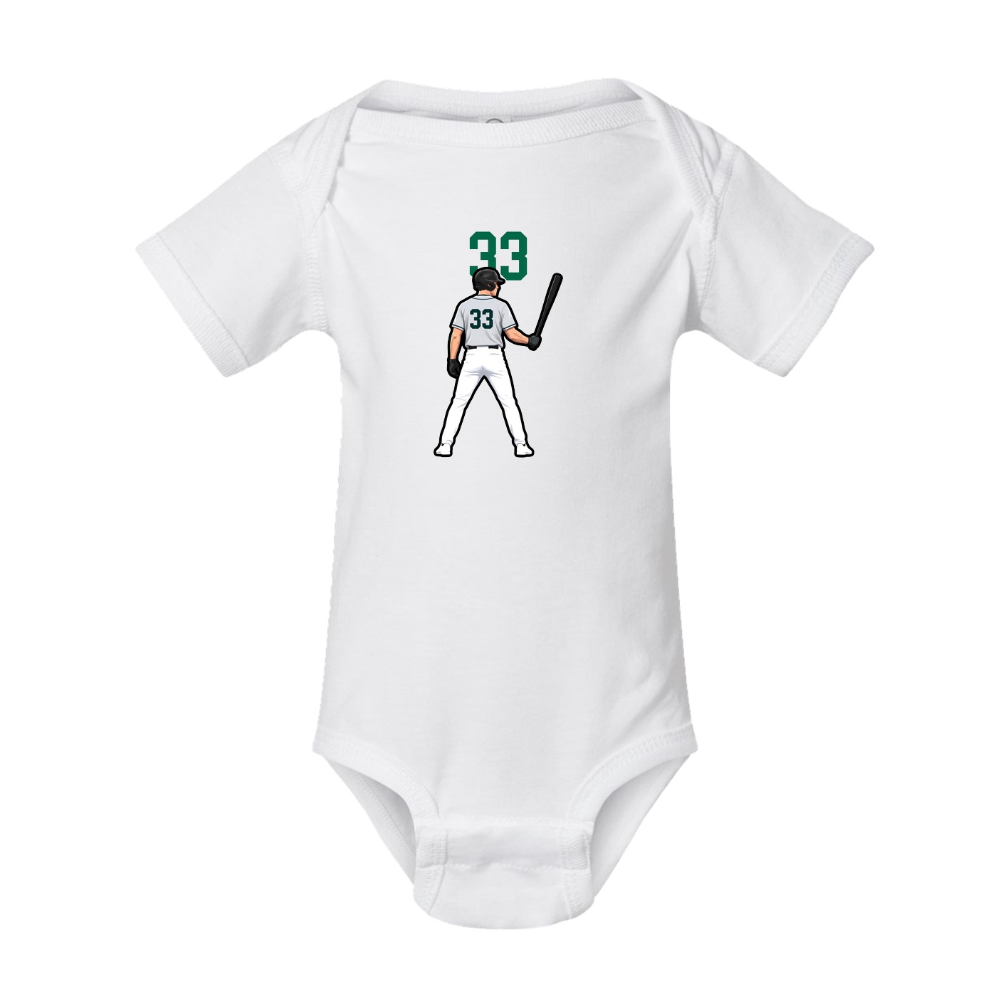 Baby Onesie — Number Top in White