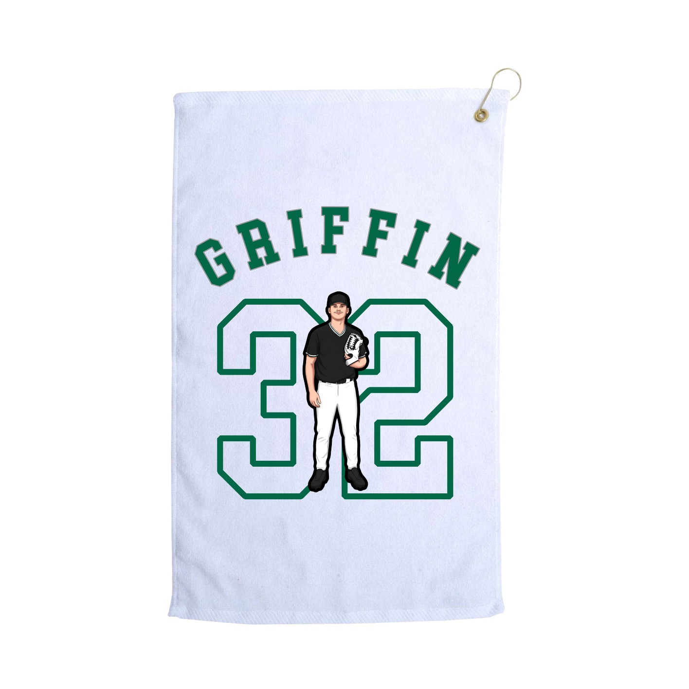 Golf Towel — Shirsey Arch in White