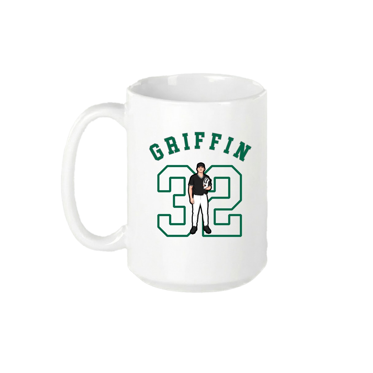 15oz Coffee Mug — Shirsey Arch in White