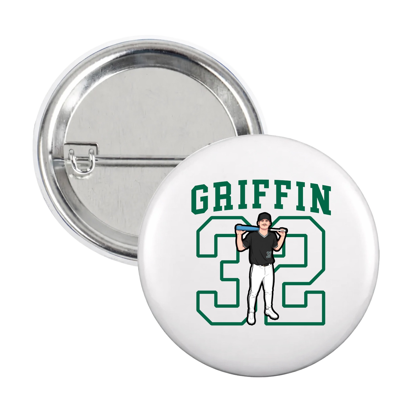 Game Day Button — Shirsey in White