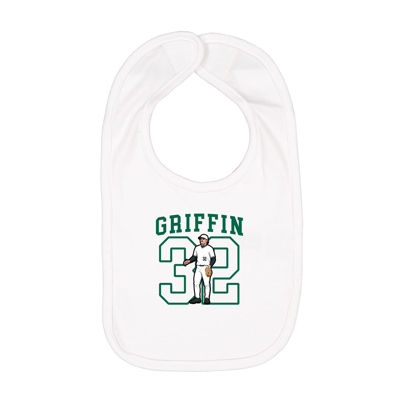 Infant Bib — Shirsey in White