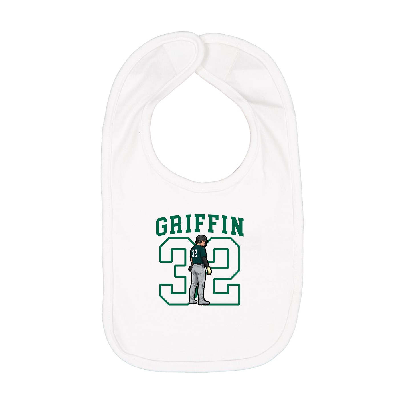Infant Bib — Shirsey in White