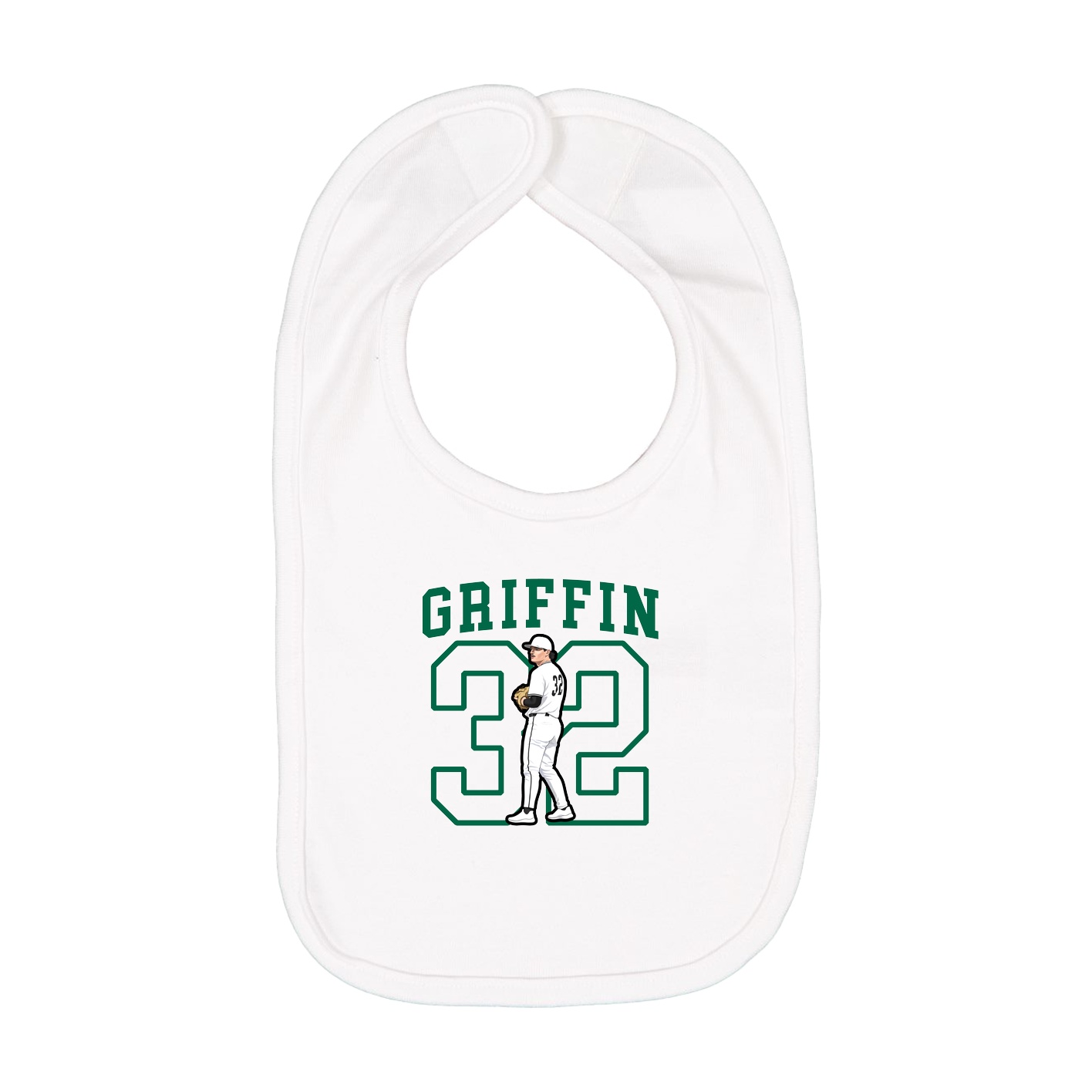 Infant Bib — Shirsey in White