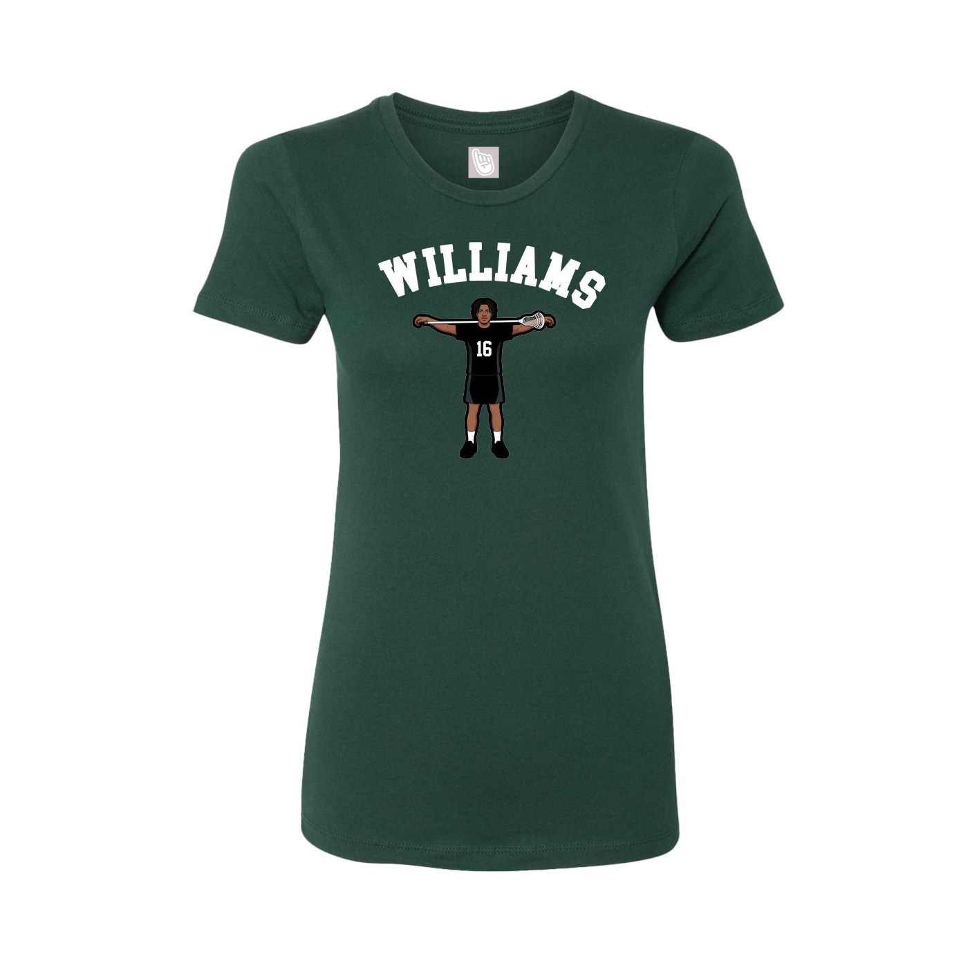 Fitted Women's Tee — Shirsey Arch in Green