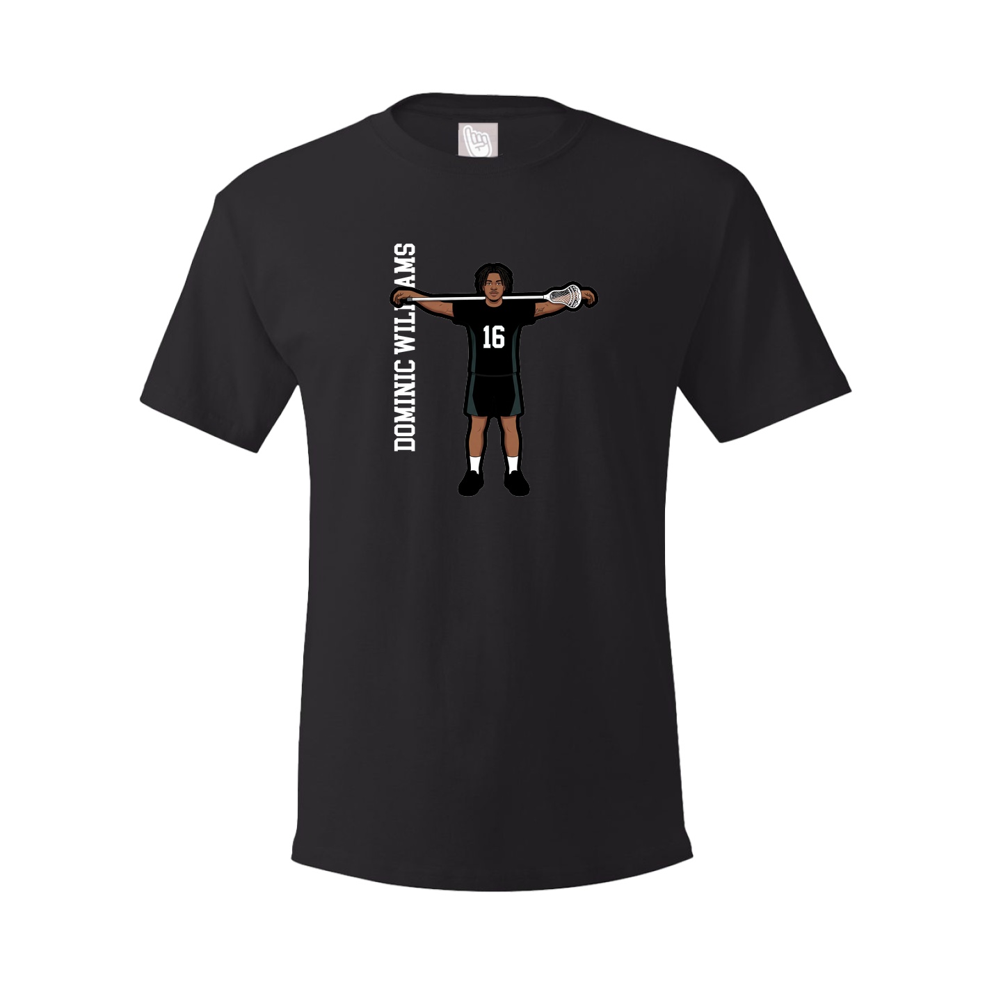 Tee — Name Vertical in Black