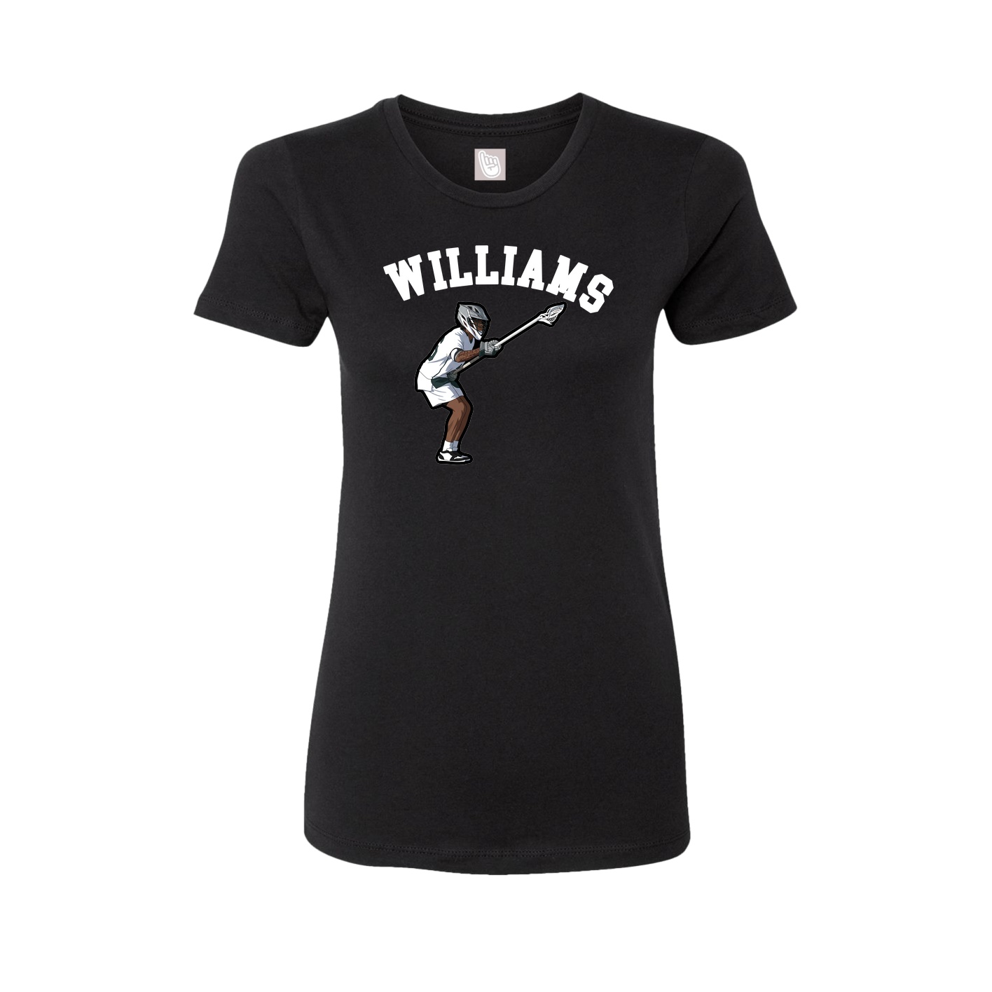 Fitted Women's Tee — Shirsey Arch in Black