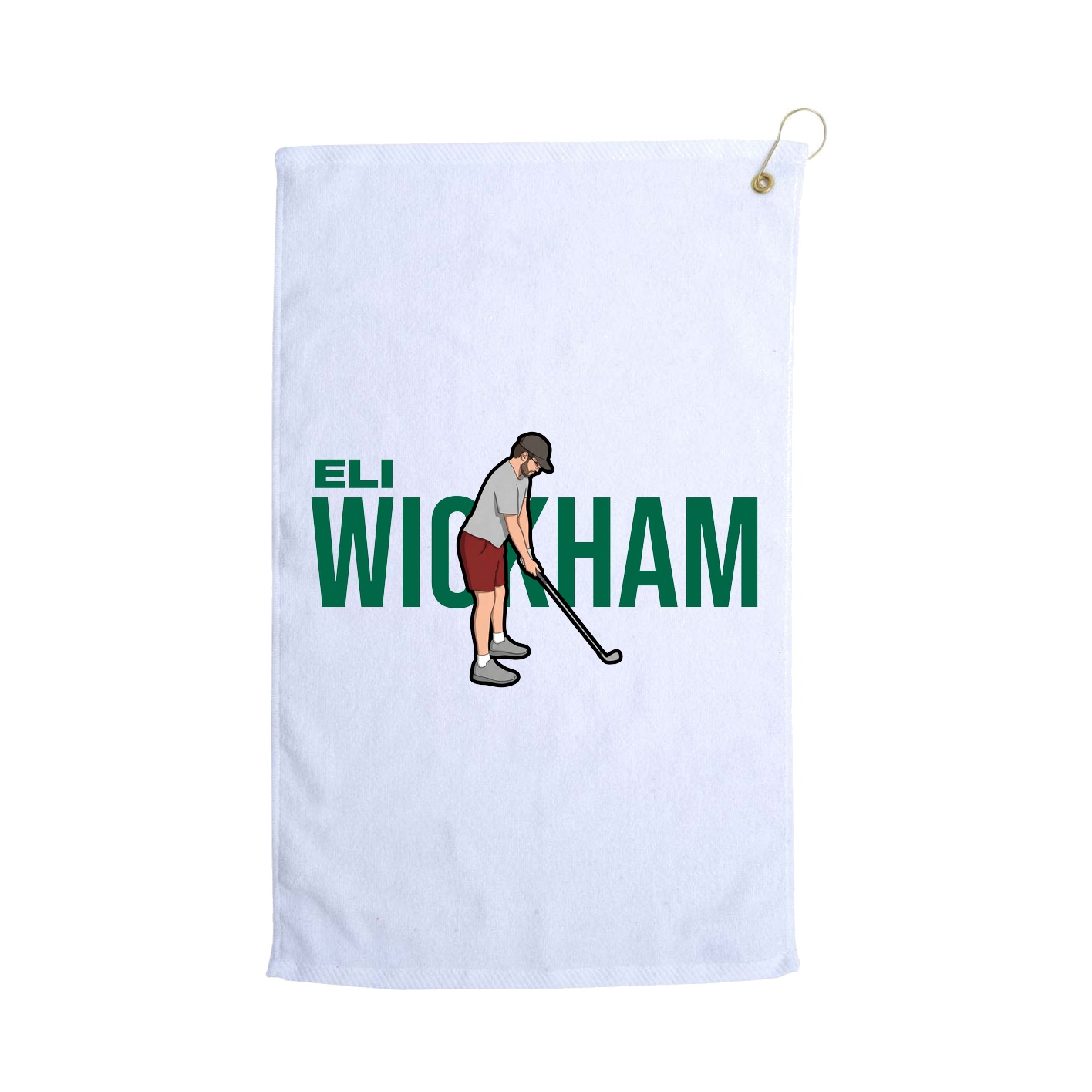 Golf Towel — Player Name in White
