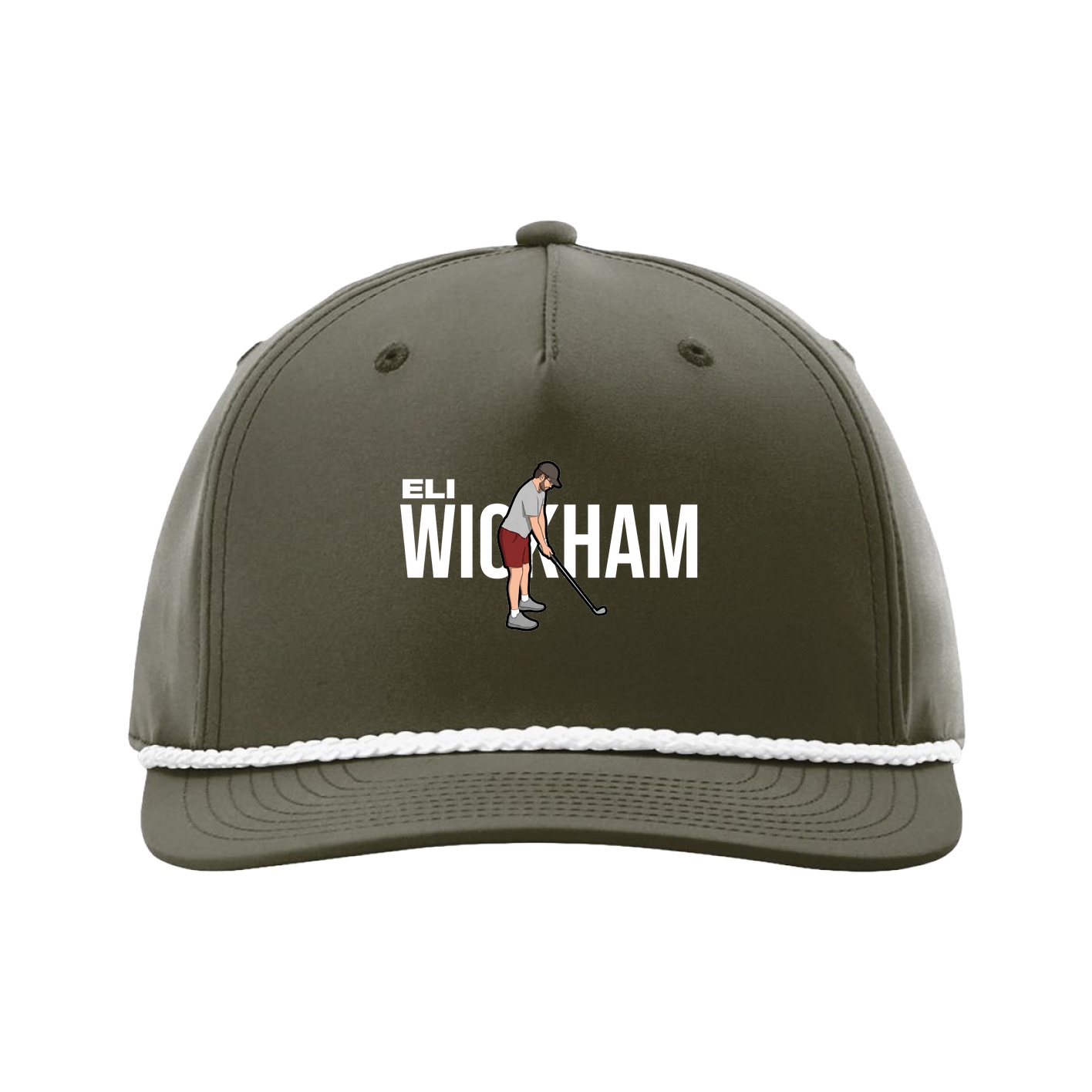 Five-Panel Classic Rope Cap — Player Name in Green