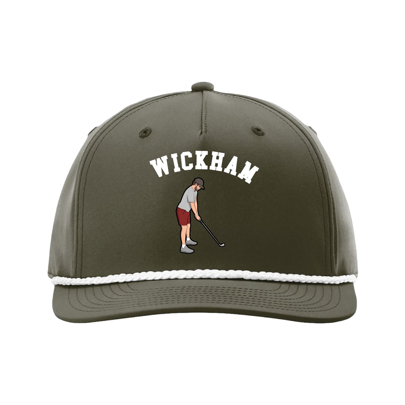 Five-Panel Classic Rope Cap — Shirsey Arch in Green