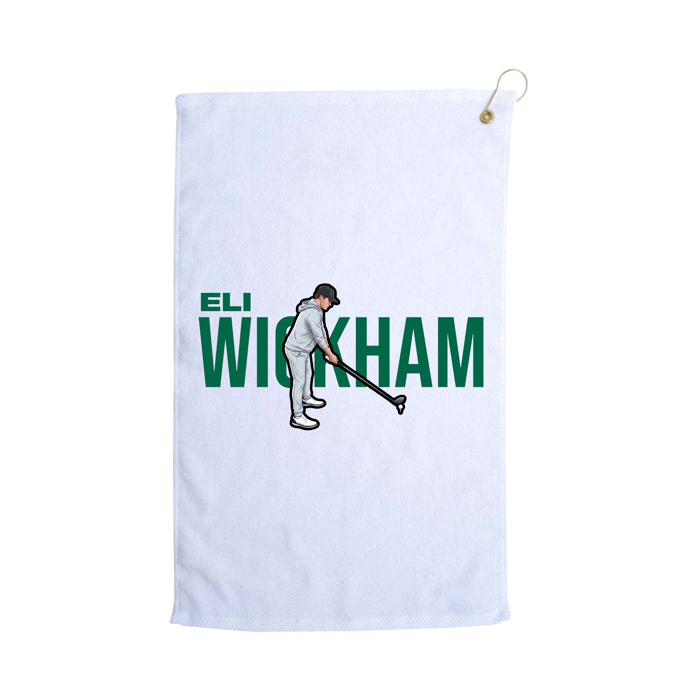 Golf Towel — Player Name in White