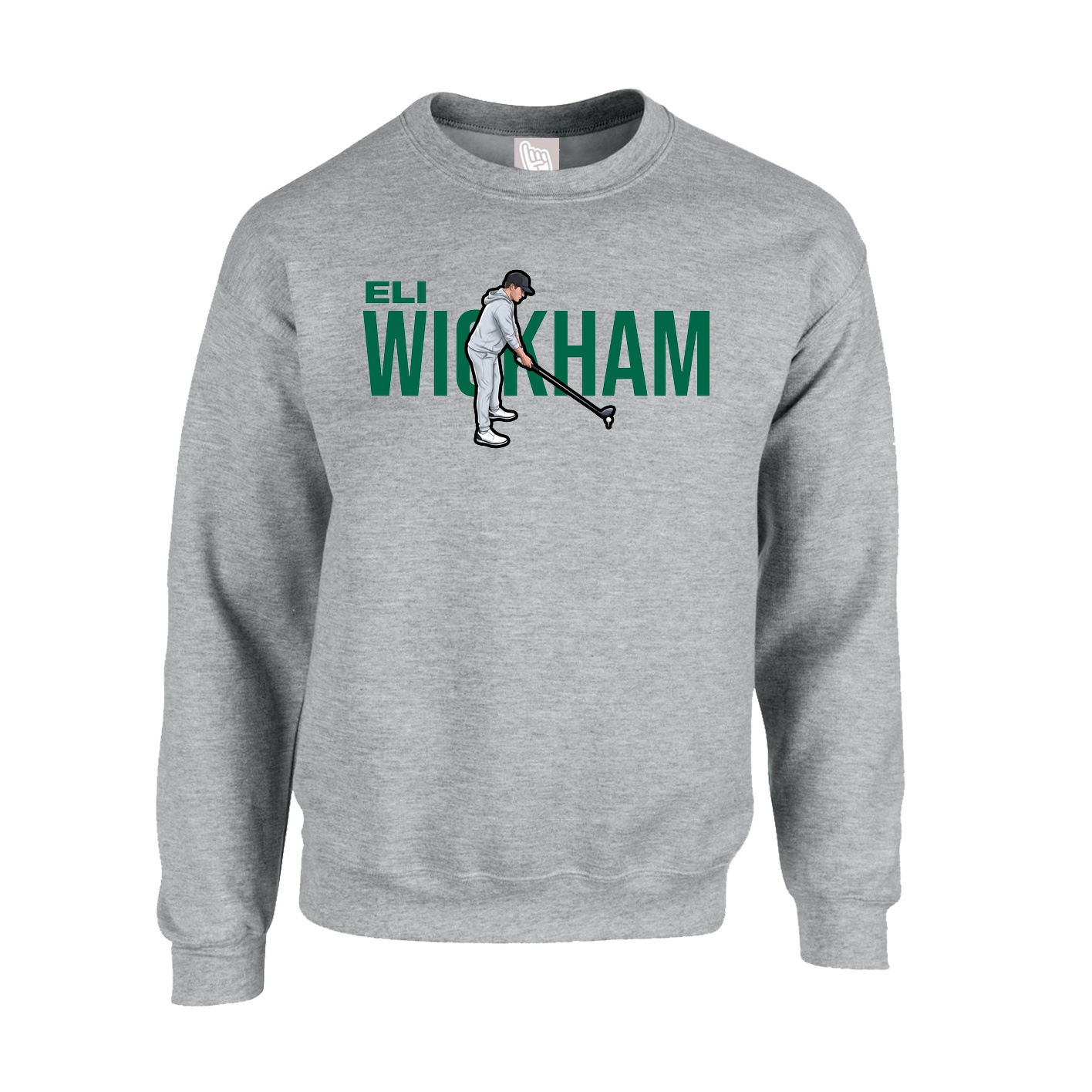 Fleece Crew — Player Name in Grey
