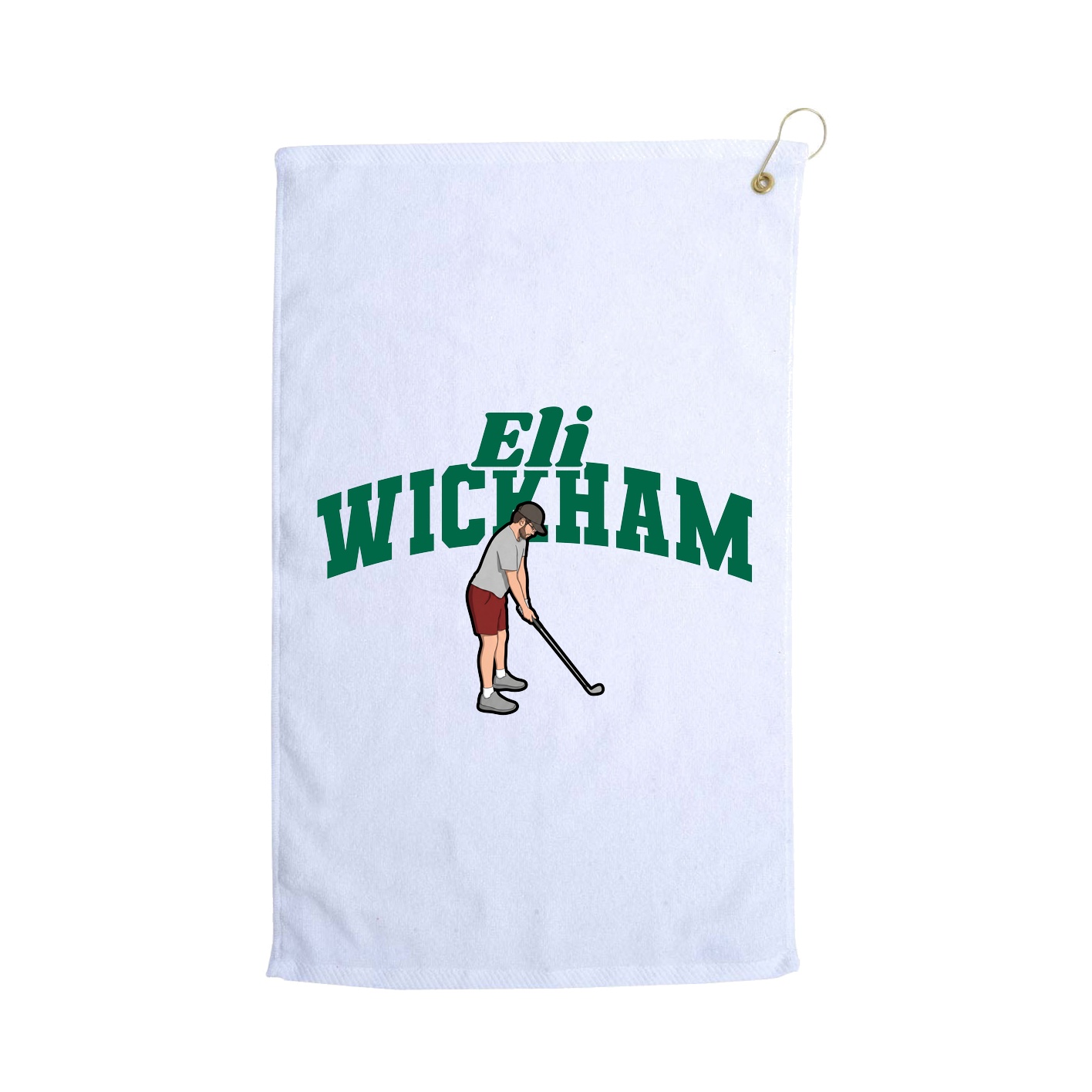 Golf Towel — Signature Arch in White