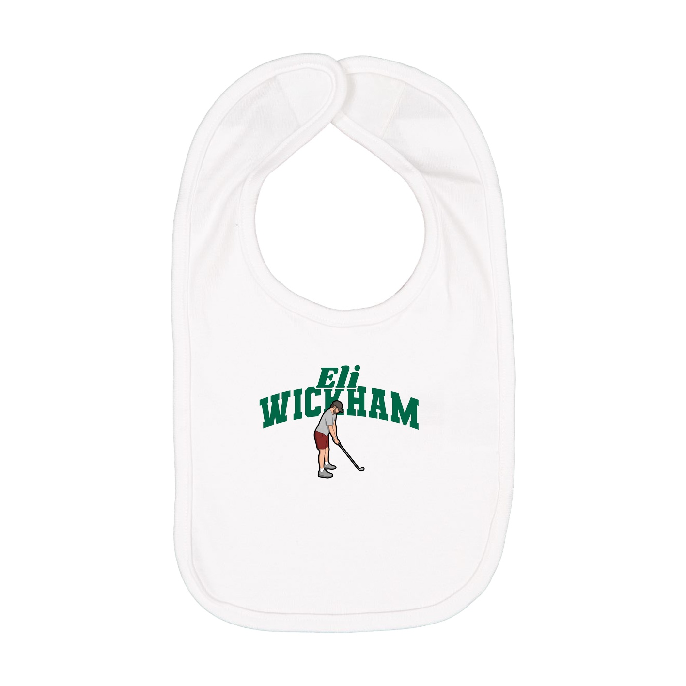 Infant Bib — Signature Arch in White