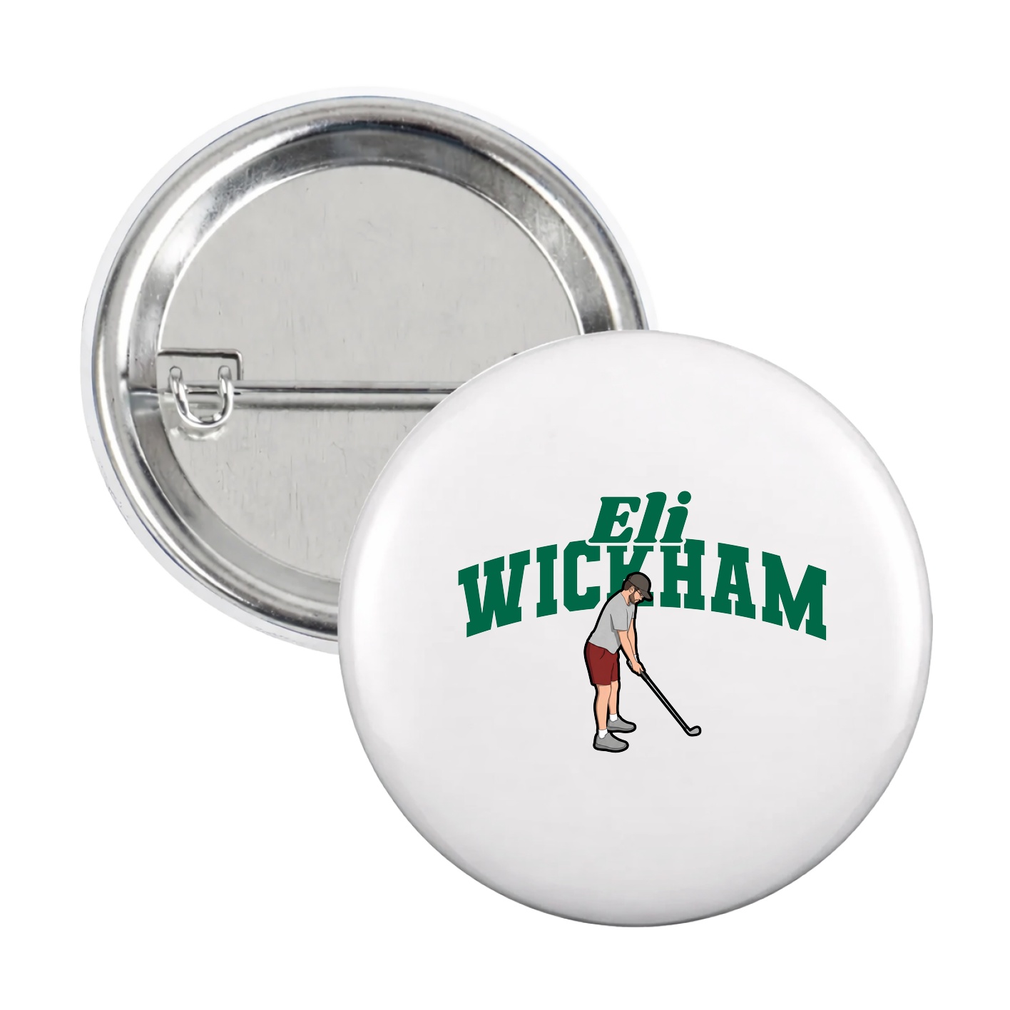 Game Day Button — Signature Arch in White