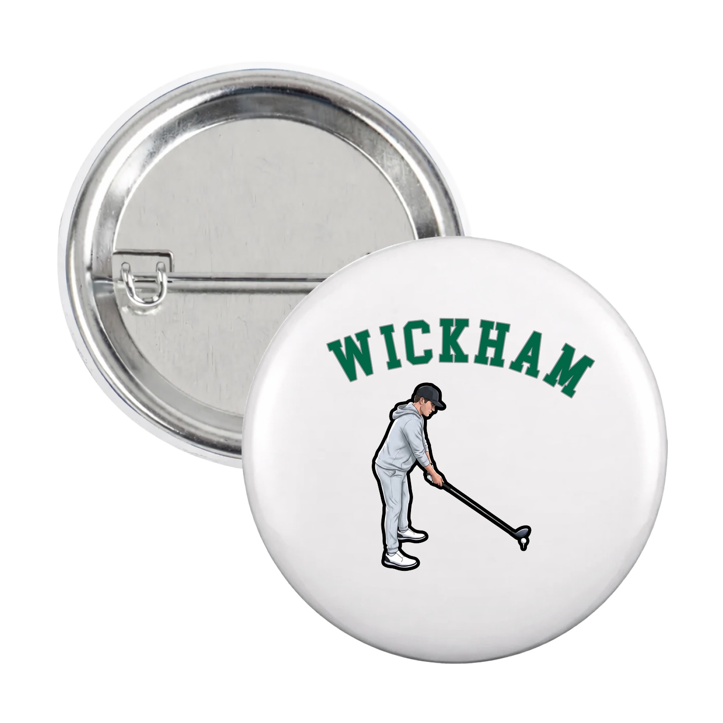 Game Day Button — Shirsey Arch in White