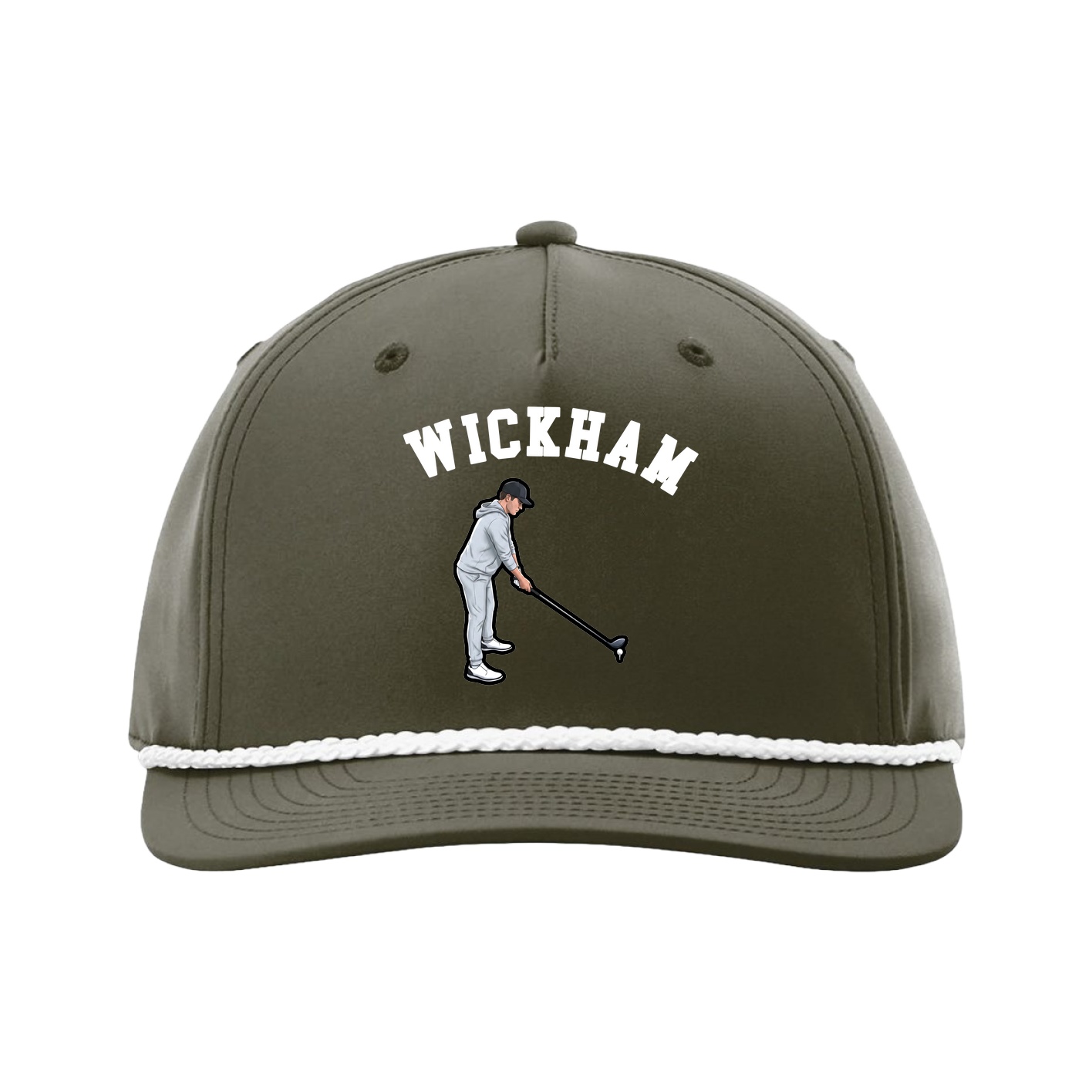 Five-Panel Classic Rope Cap — Shirsey Arch in Green