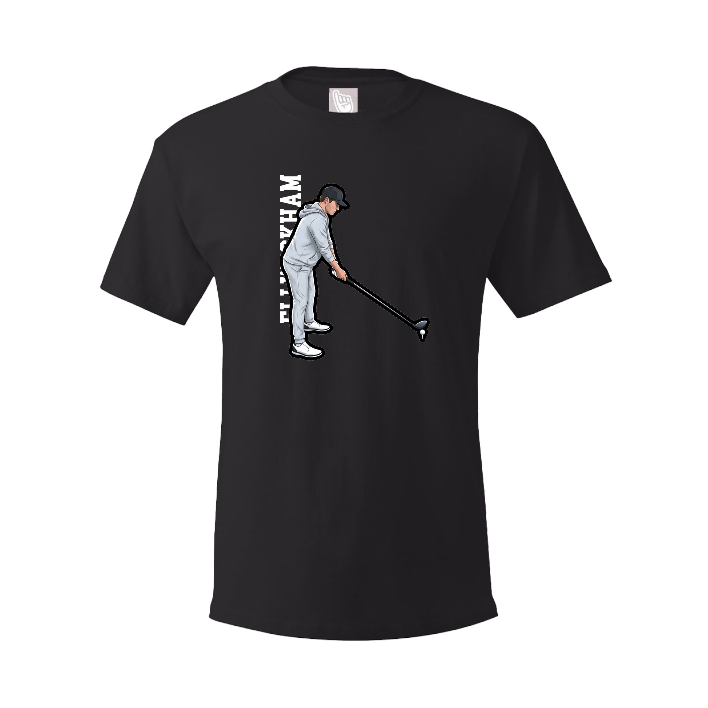 Tee — Name Vertical in Black