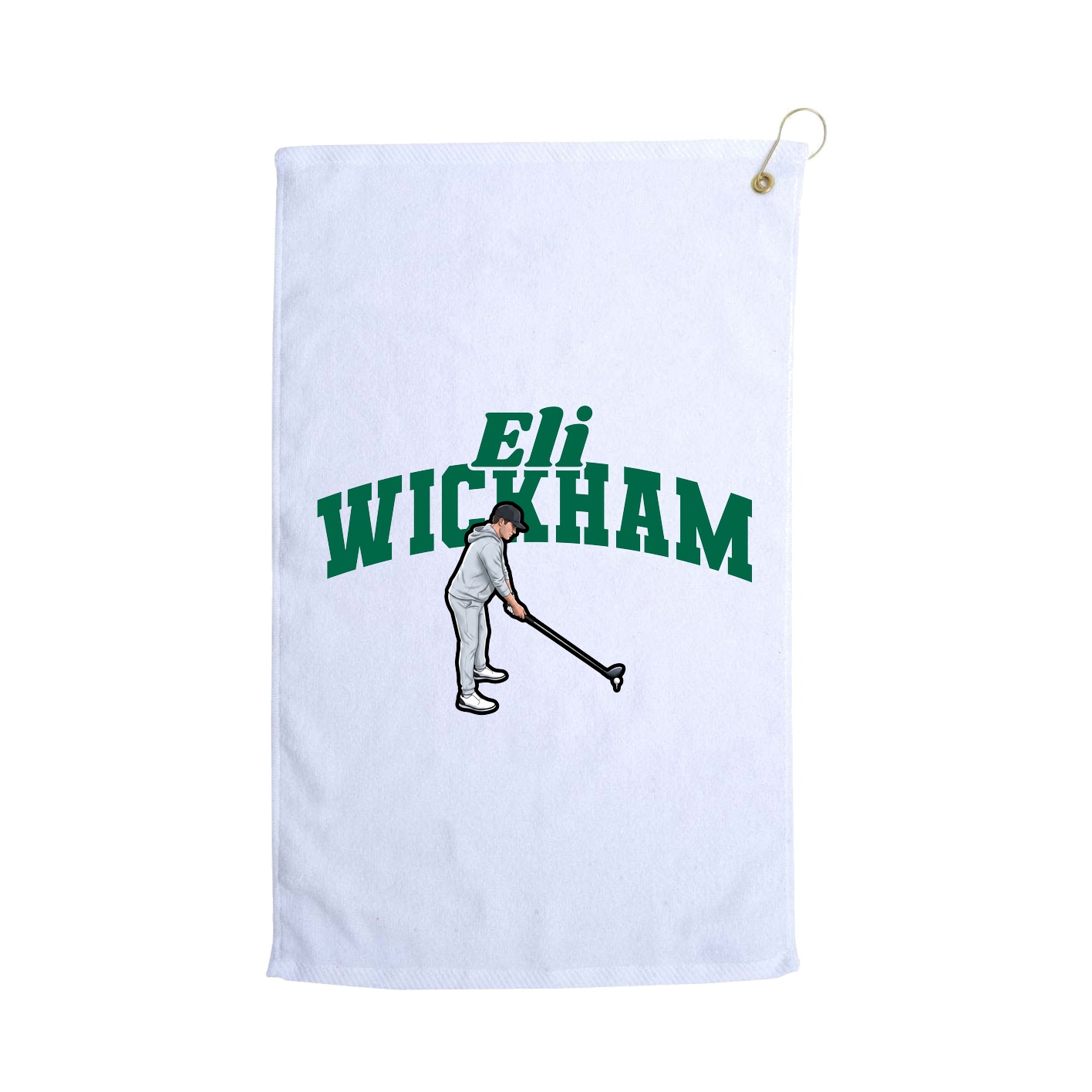 Golf Towel — Signature Arch in White