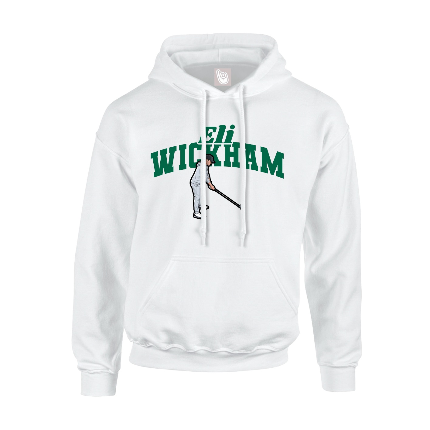Youth Hoodie — Signature Arch in White