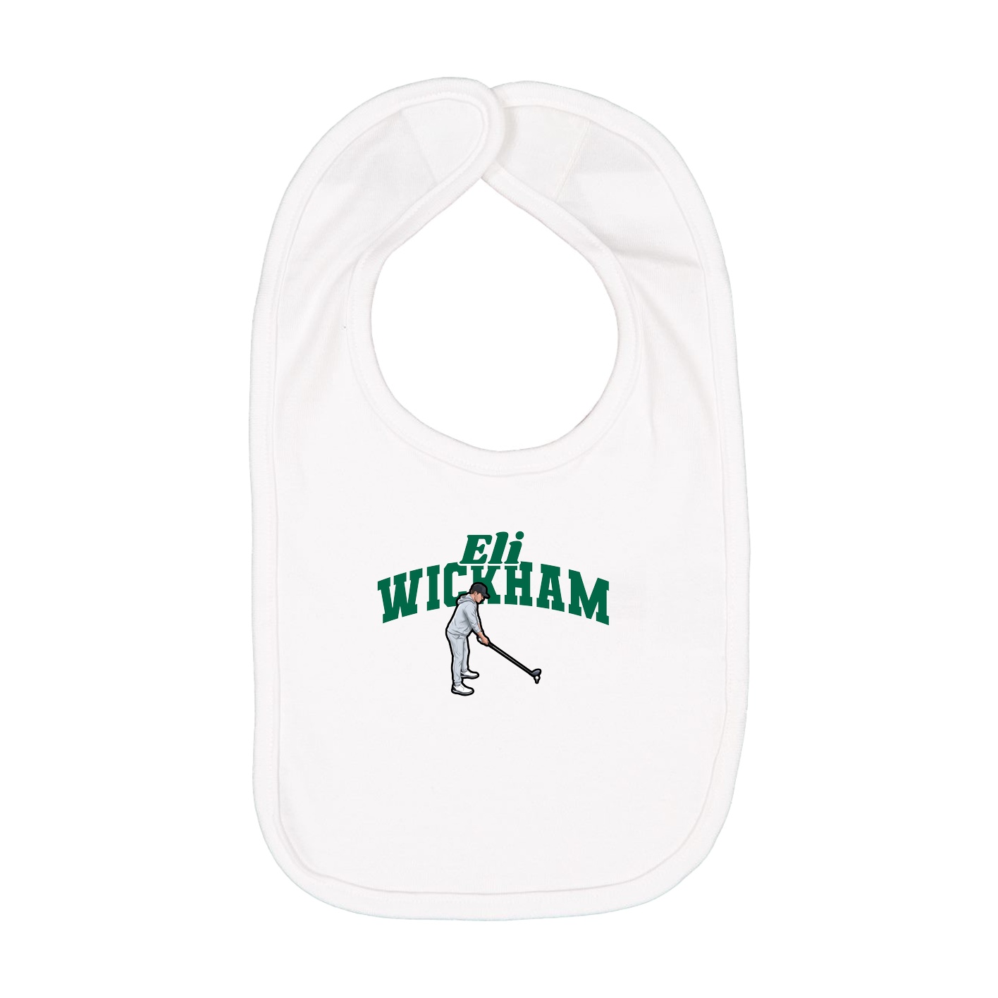 Infant Bib — Signature Arch in White