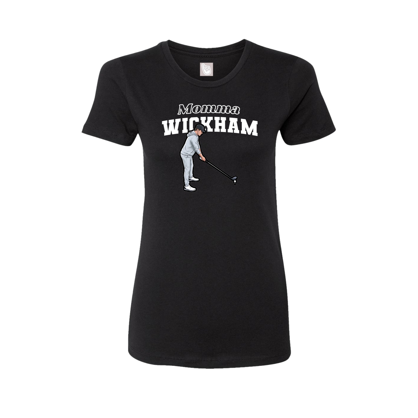 Womens Tee — Mothers Day Block in Black