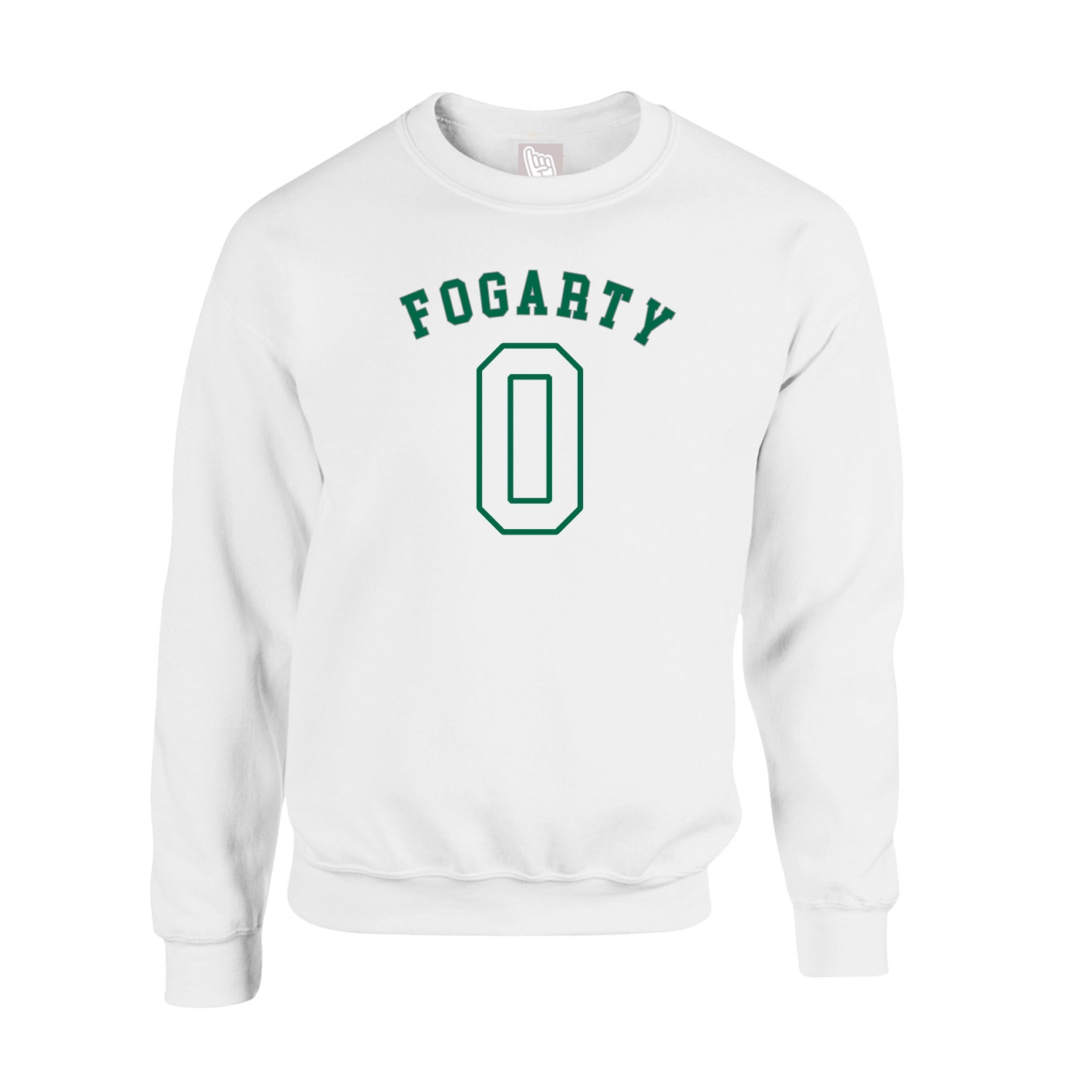 Fleece Crew — Shirsey Arch in White