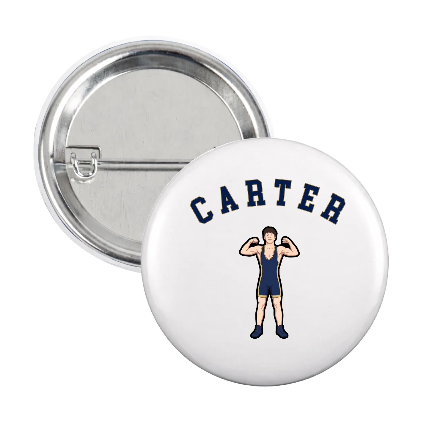Game Day Button — Shirsey Arch in White