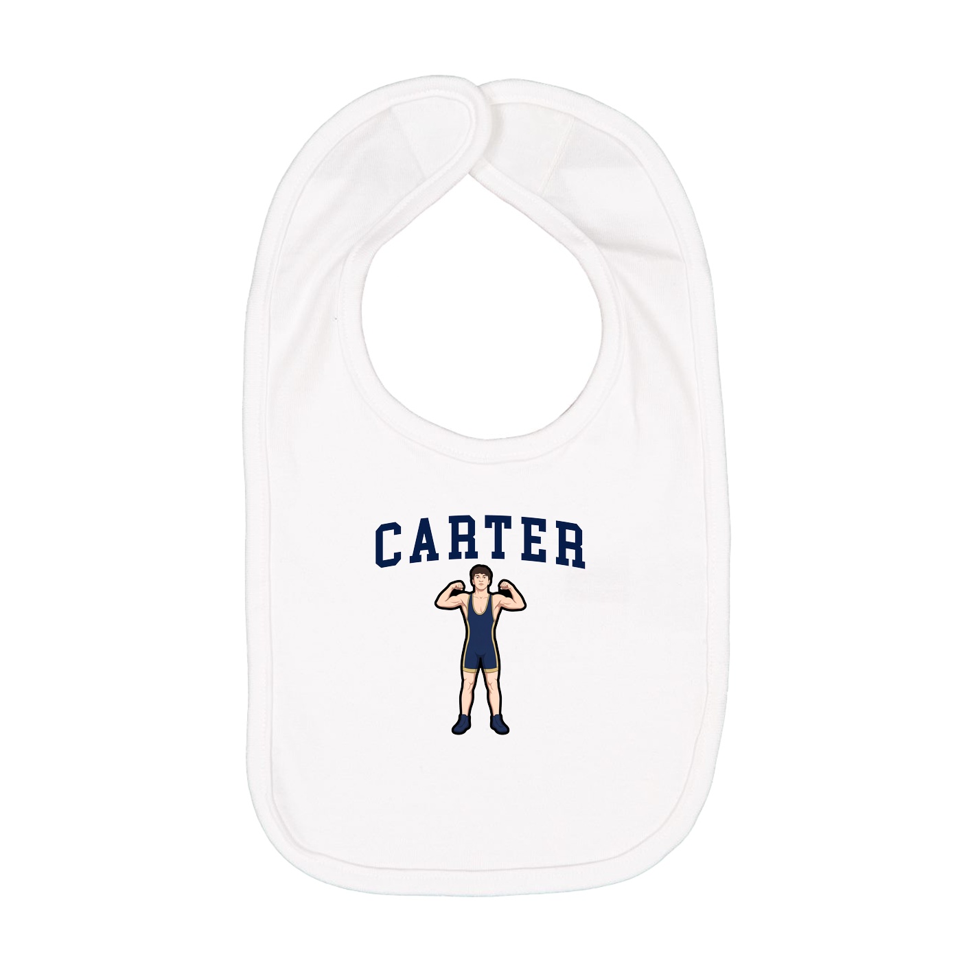 Infant Bib — Shirsey in White