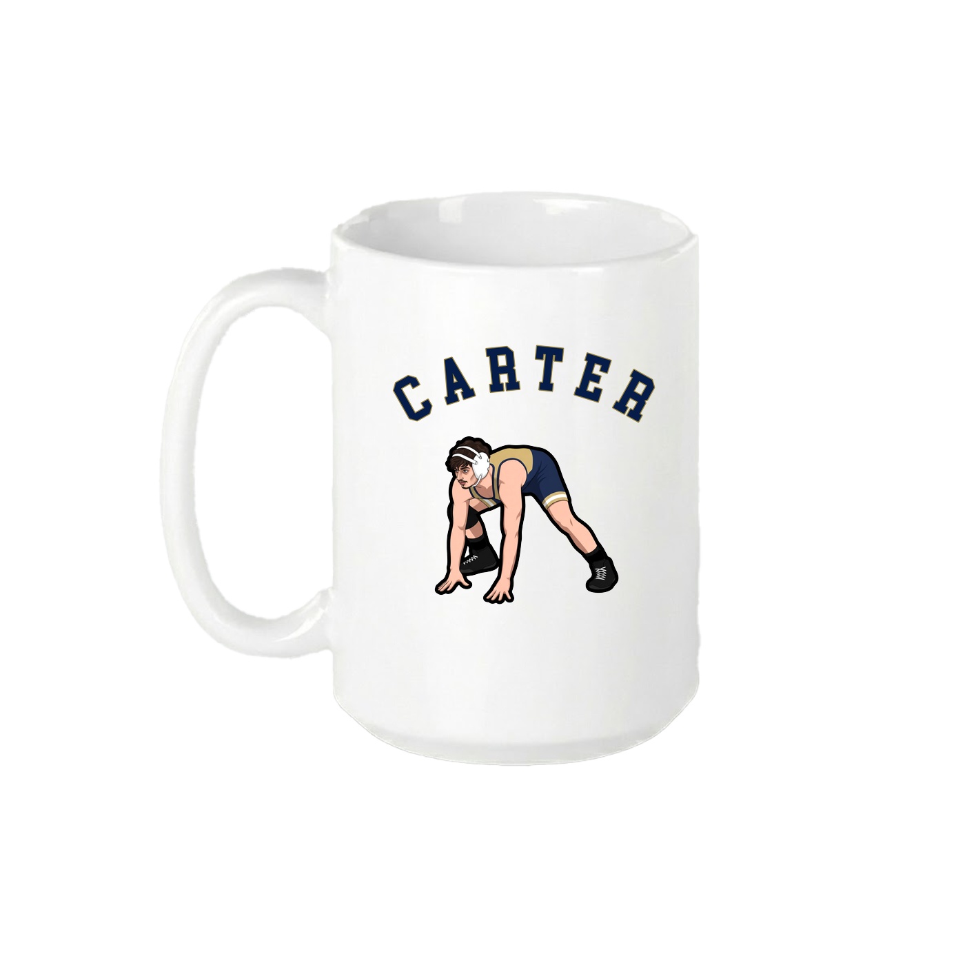 15oz Coffee Mug — Shirsey Arch in White