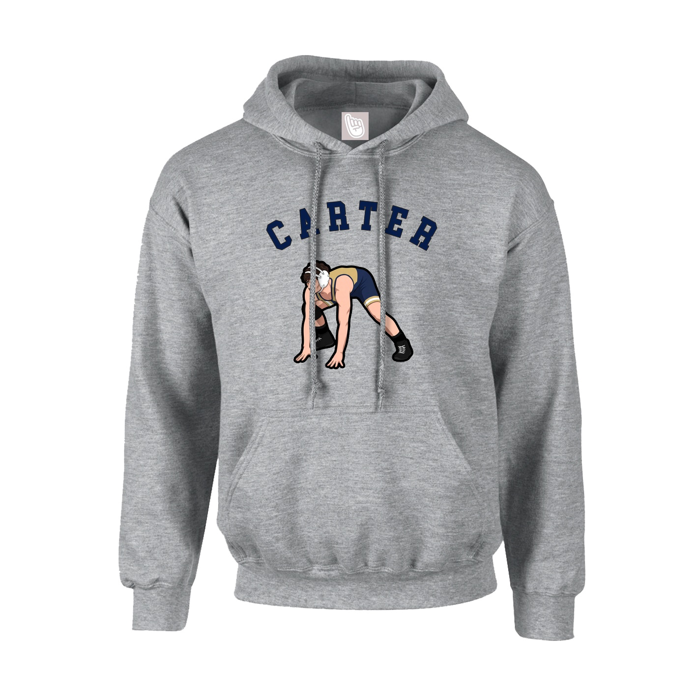 Youth Hoodie — Shirsey Arch in Grey