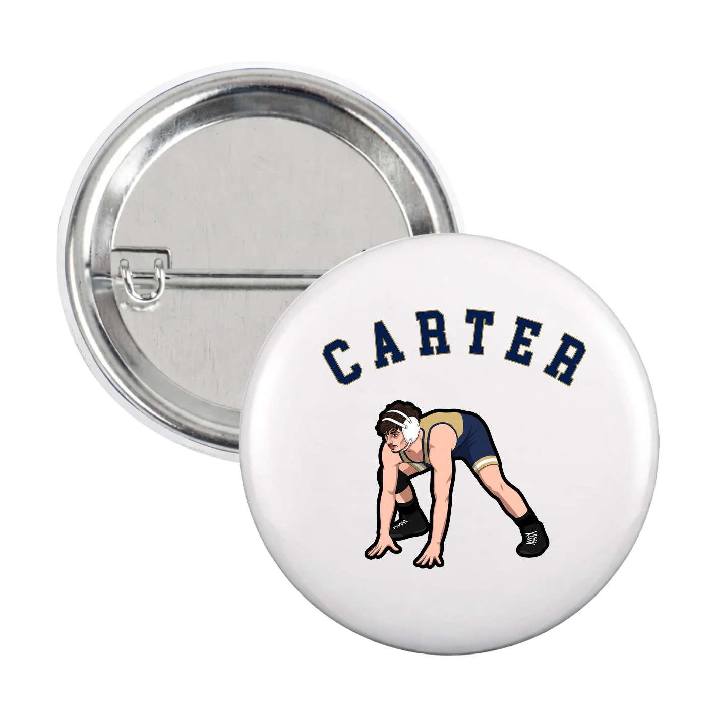 Game Day Button — Shirsey Arch in White