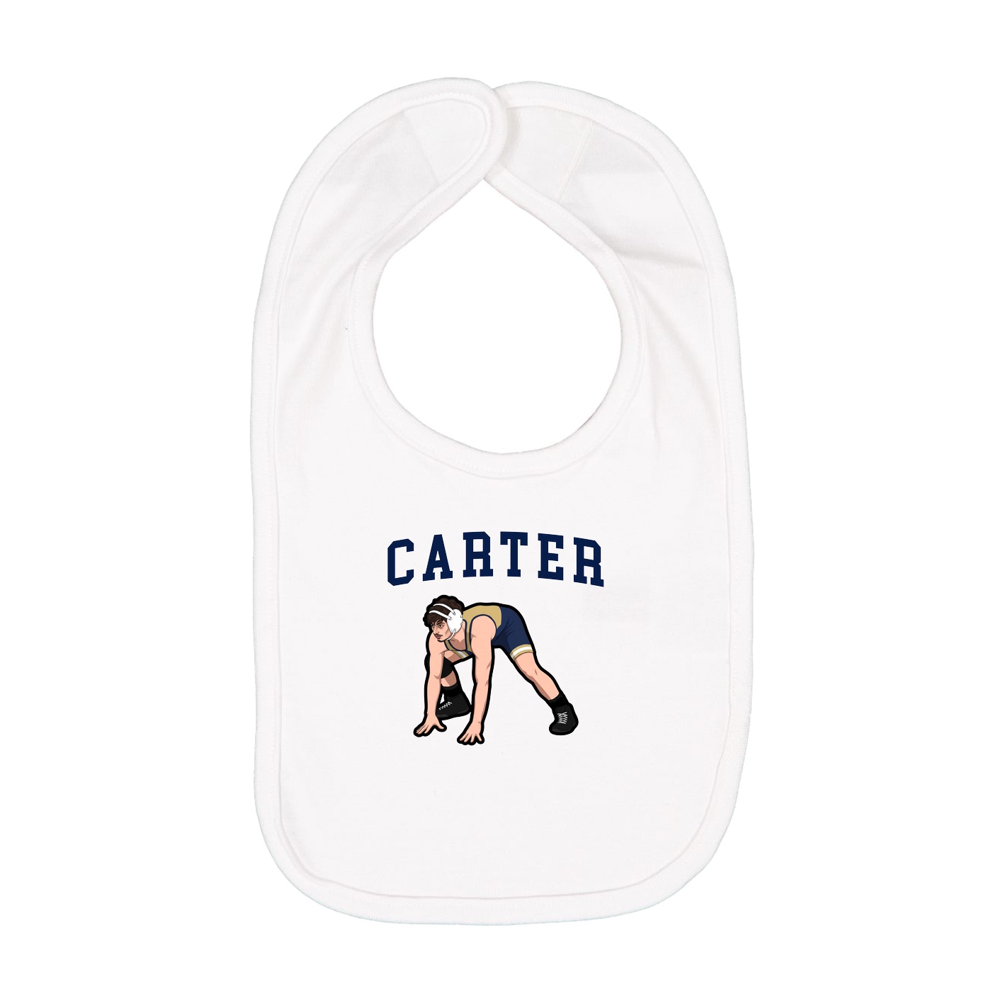 Infant Bib — Shirsey in White