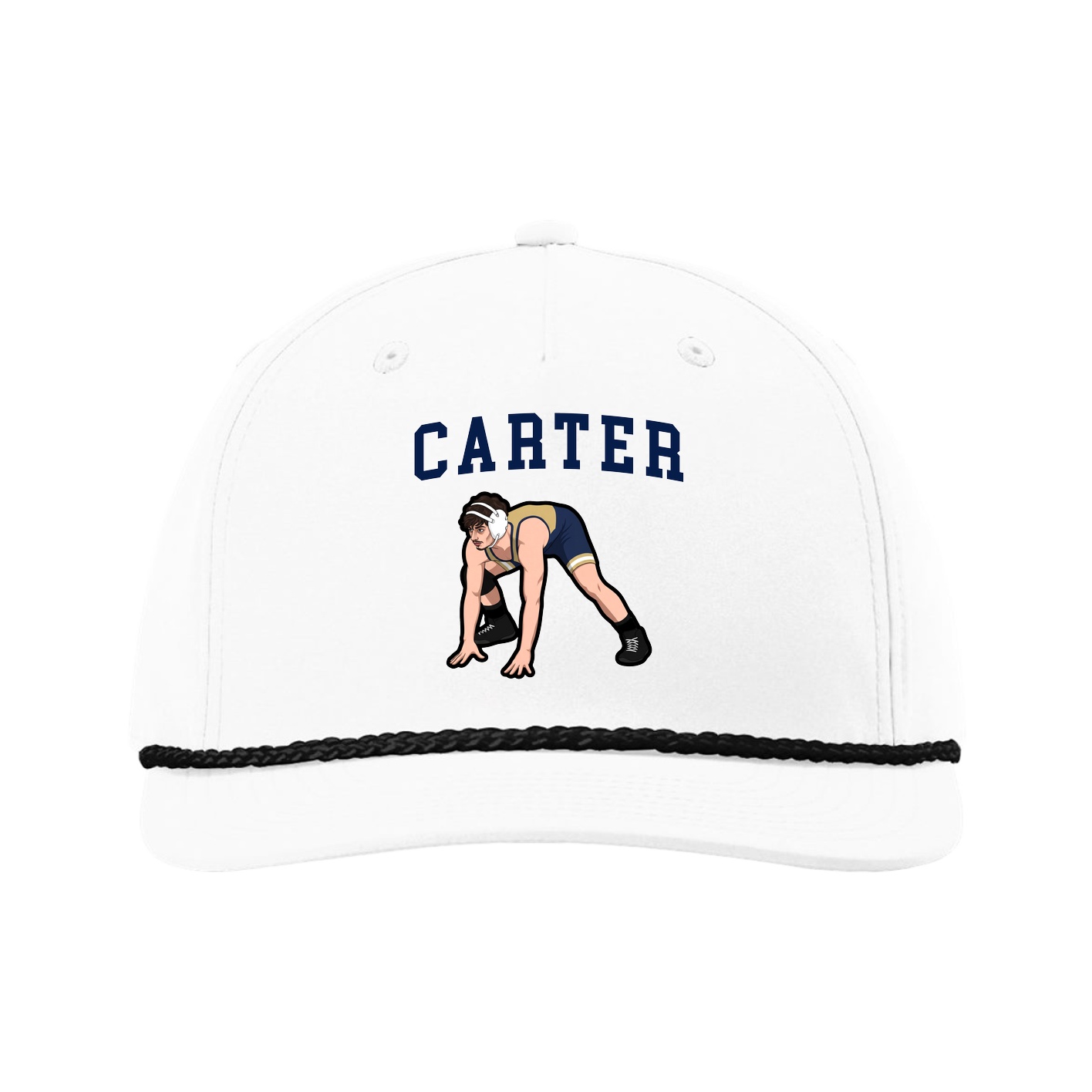 Five-Panel Classic Rope Cap — Shirsey in White