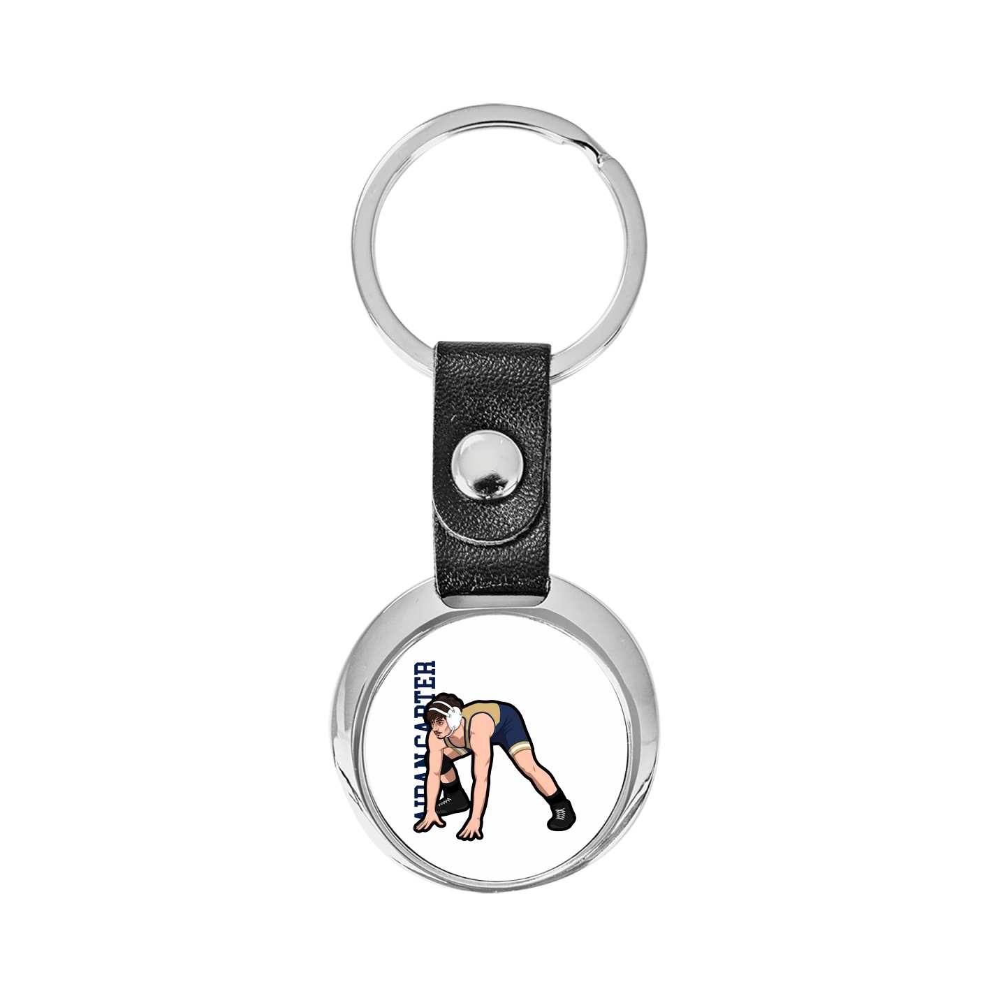 Key Chain — Name Vertical in Classic