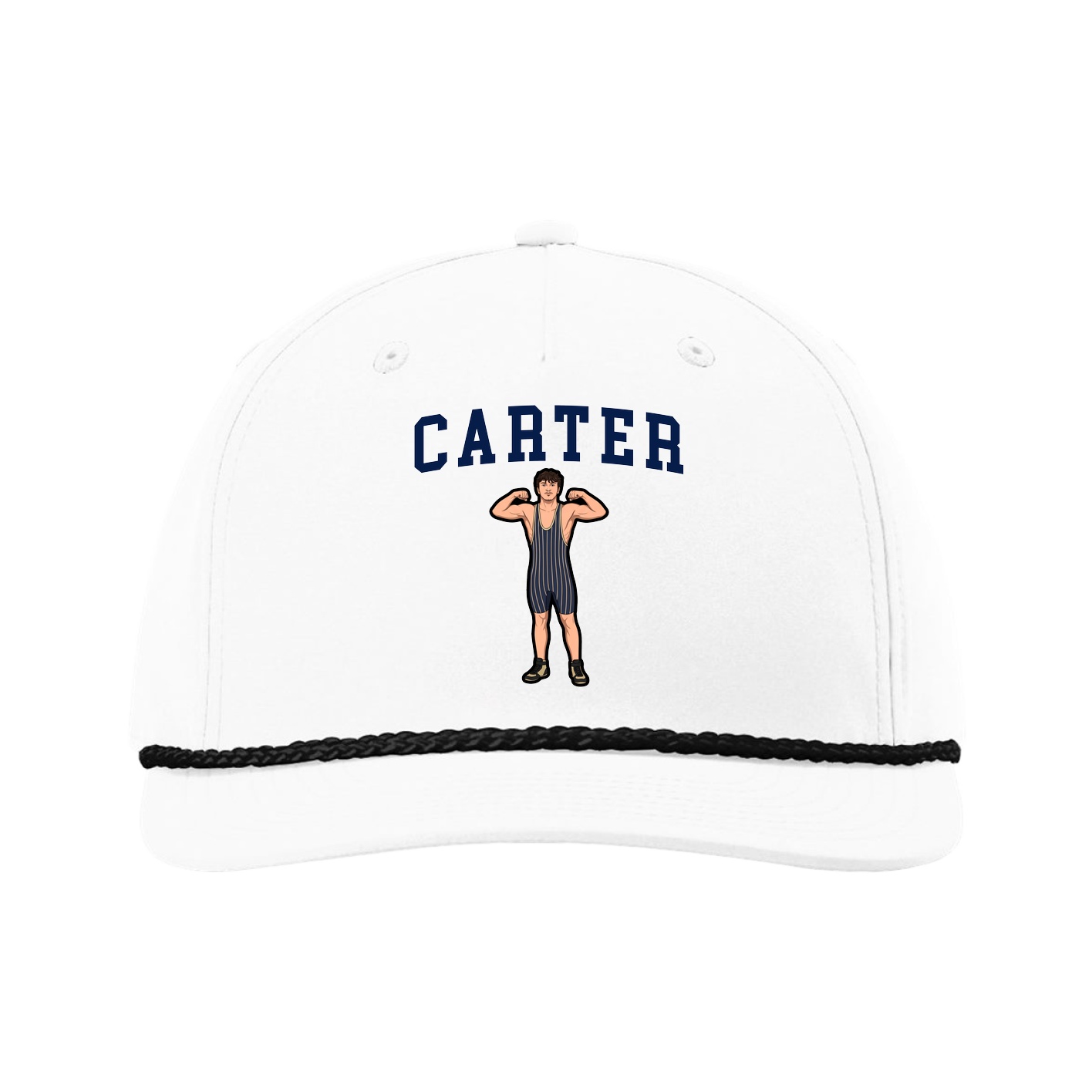 Five-Panel Classic Rope Cap — Shirsey in White