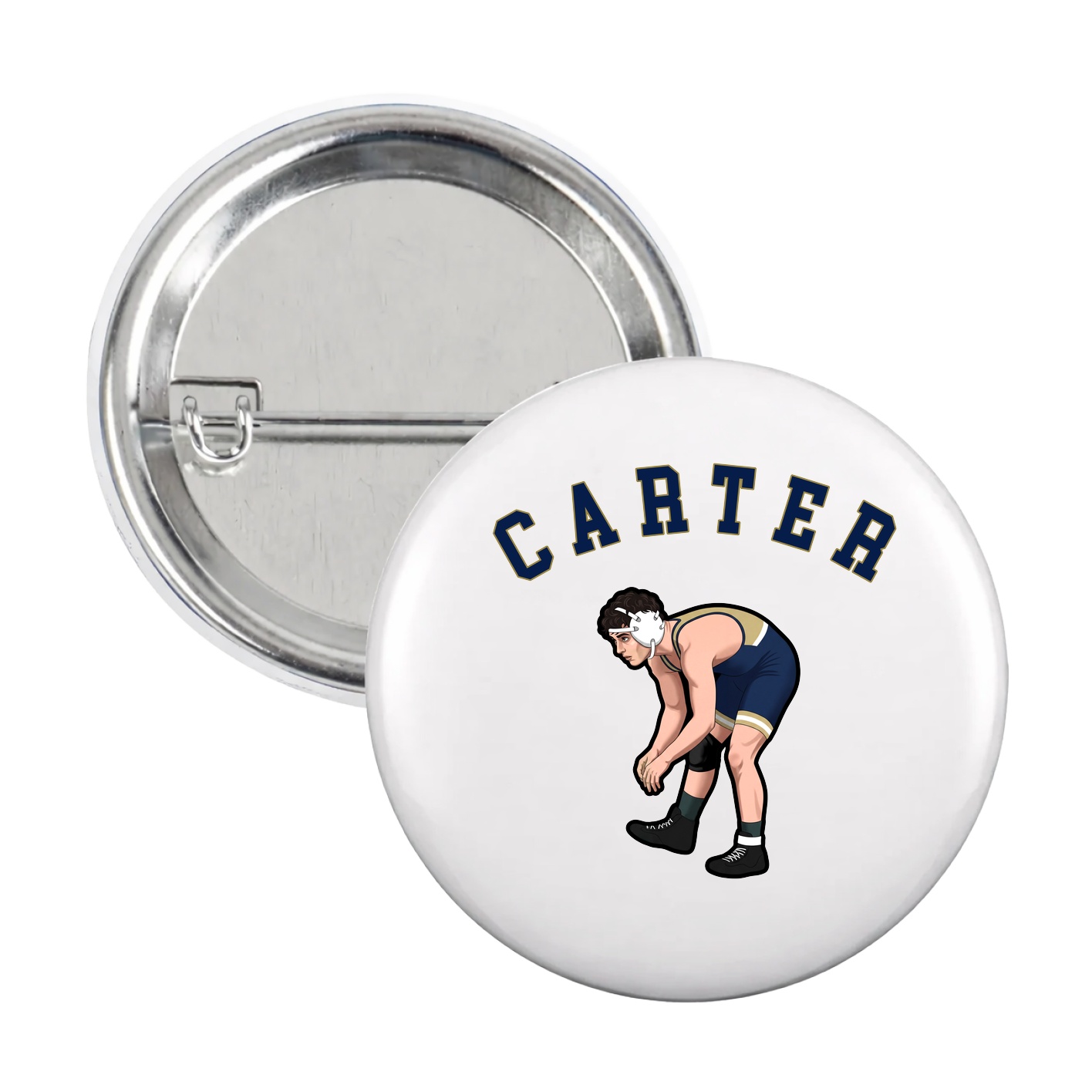 Game Day Button — Shirsey Arch in White