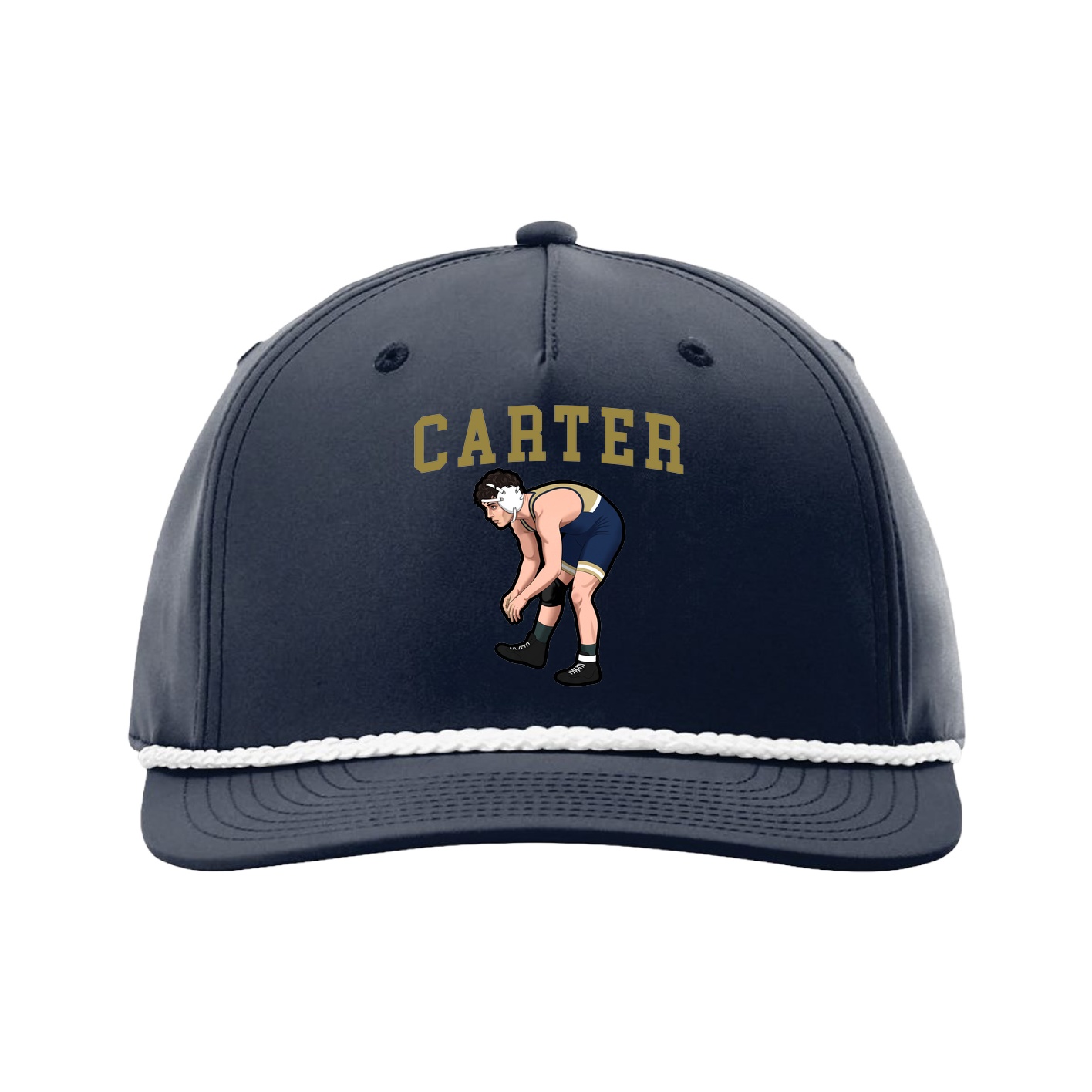 Five-Panel Classic Rope Cap — Shirsey in Navy