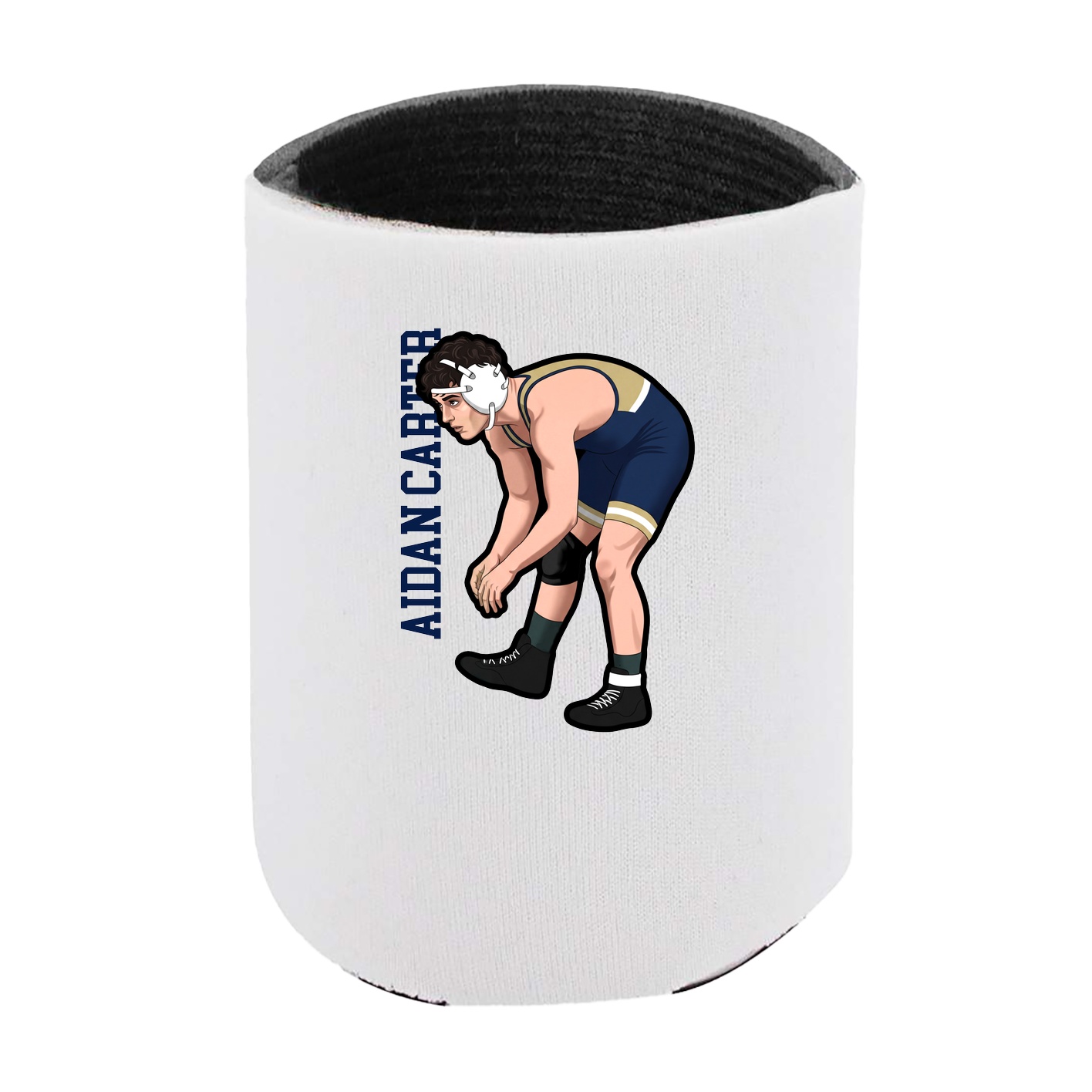 Can Holder — Name Vertical in White