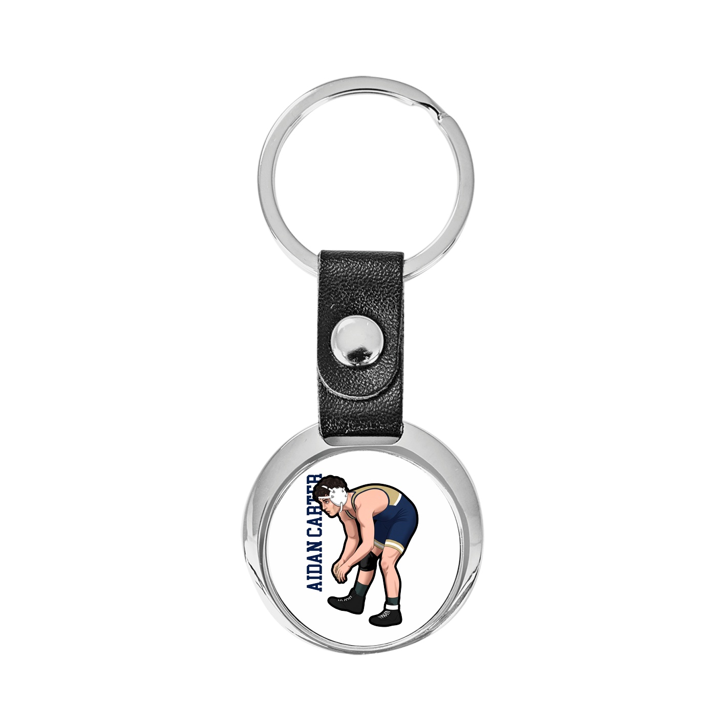Key Chain — Name Vertical in Classic