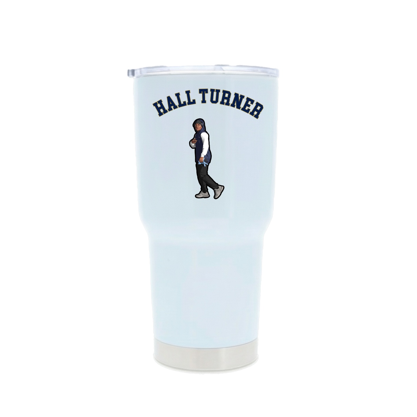 30oz Stainless Steel Tumbler — Shirsey Arch in White