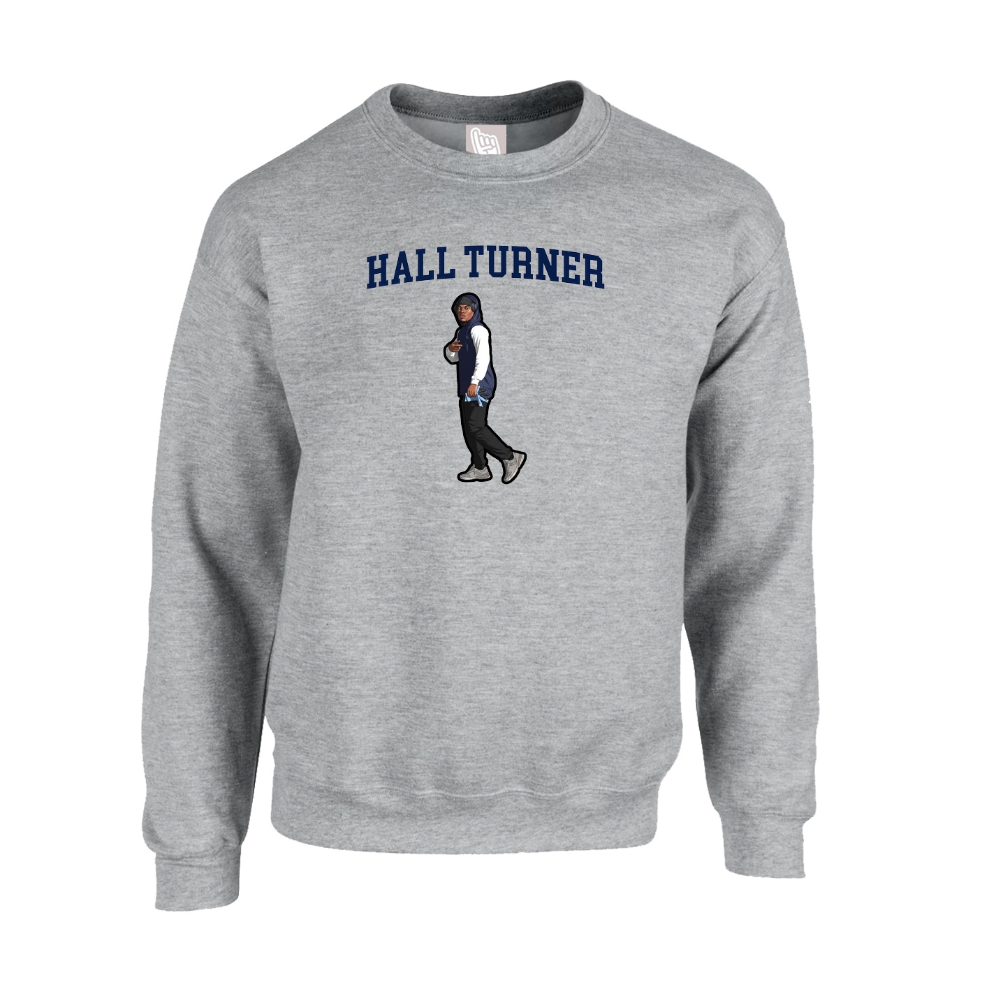 Fleece Crew — Shirsey in Grey
