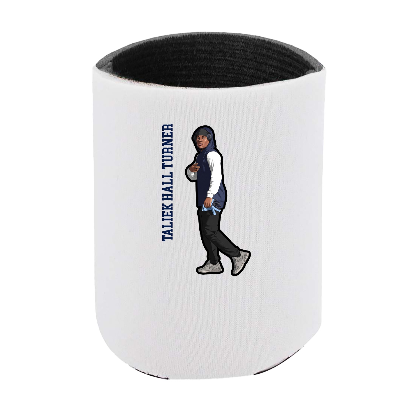 Can Holder — Name Vertical in White
