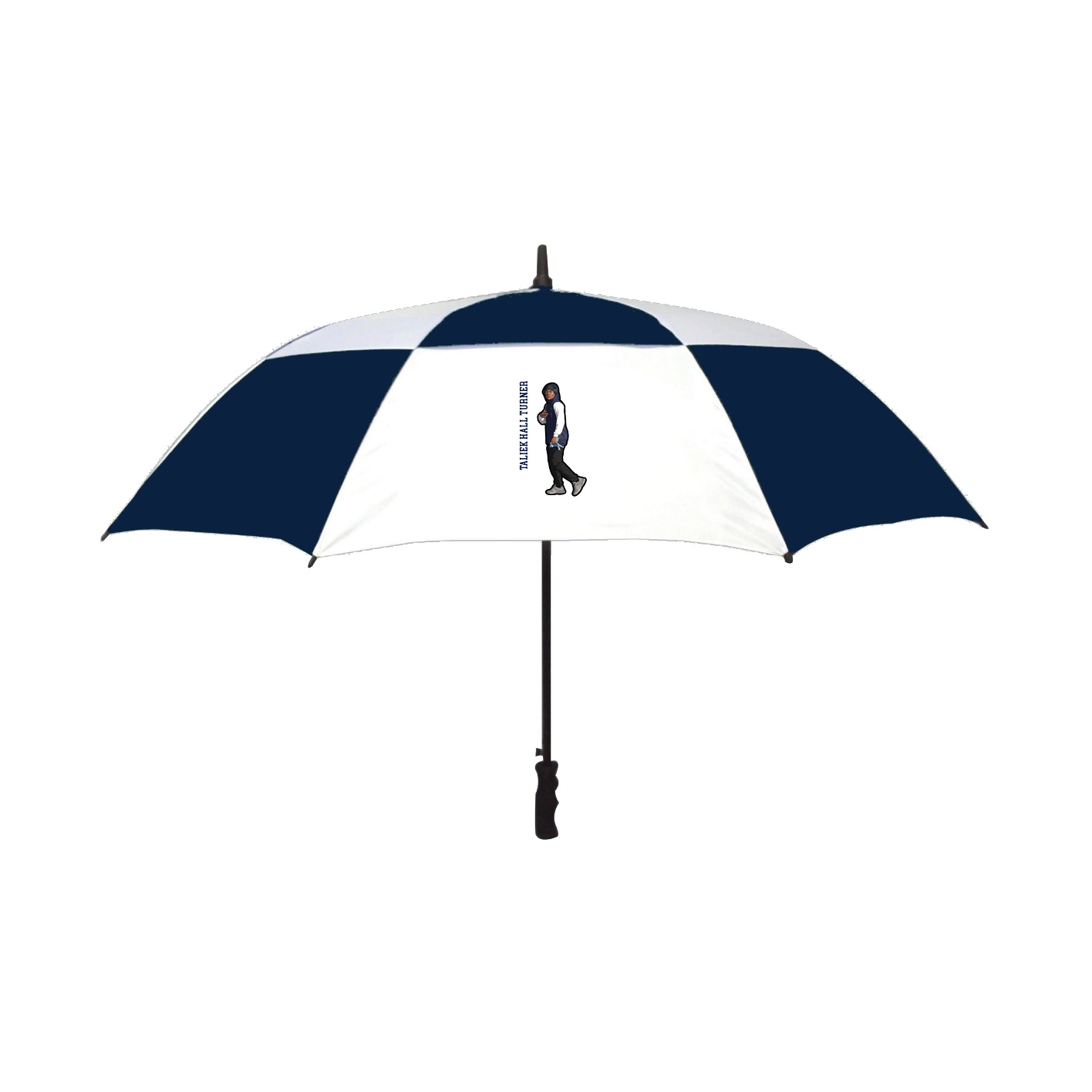 Golf Umbrella — Name Vertical in Navy
