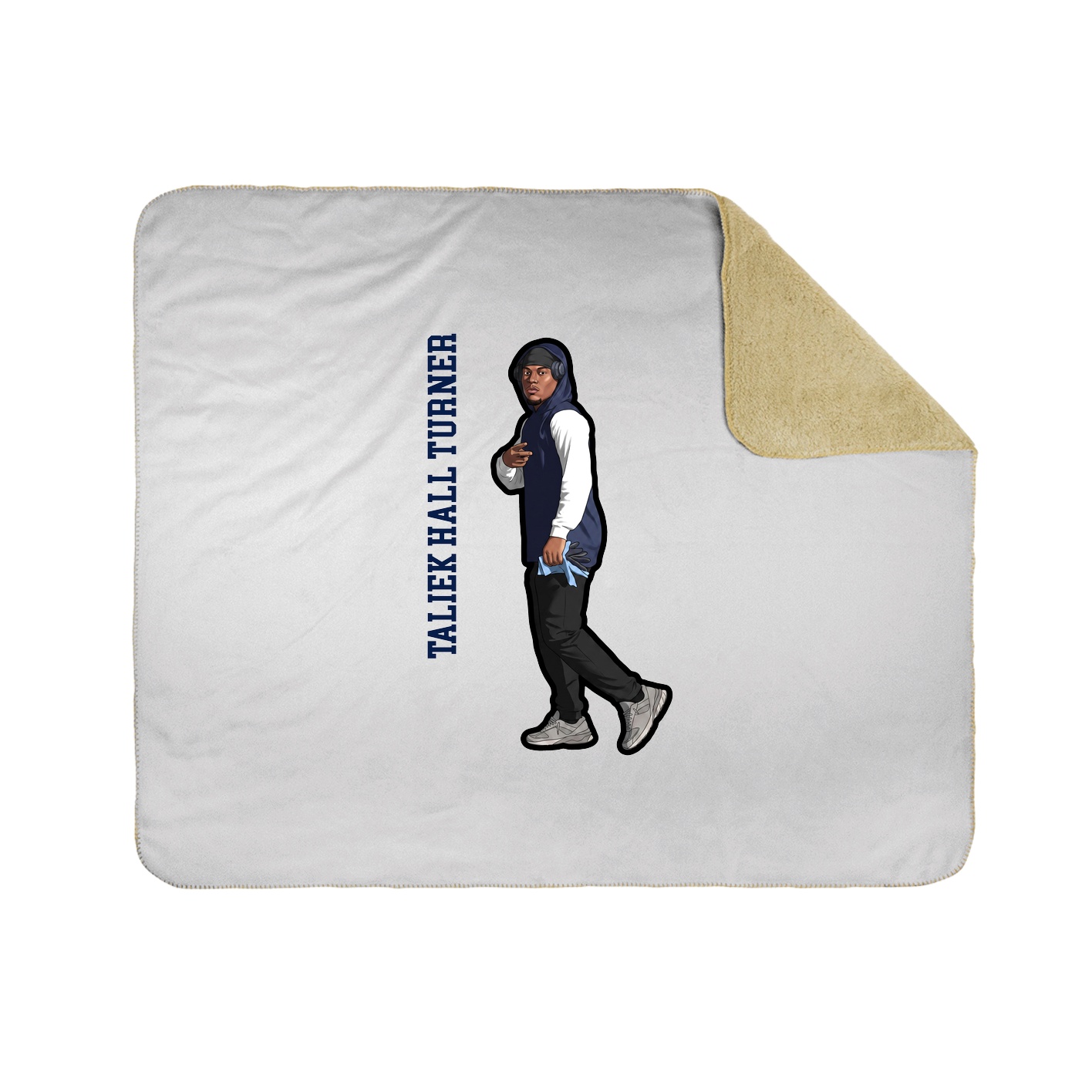 50x60 Sherpa Lined Throw Blanket