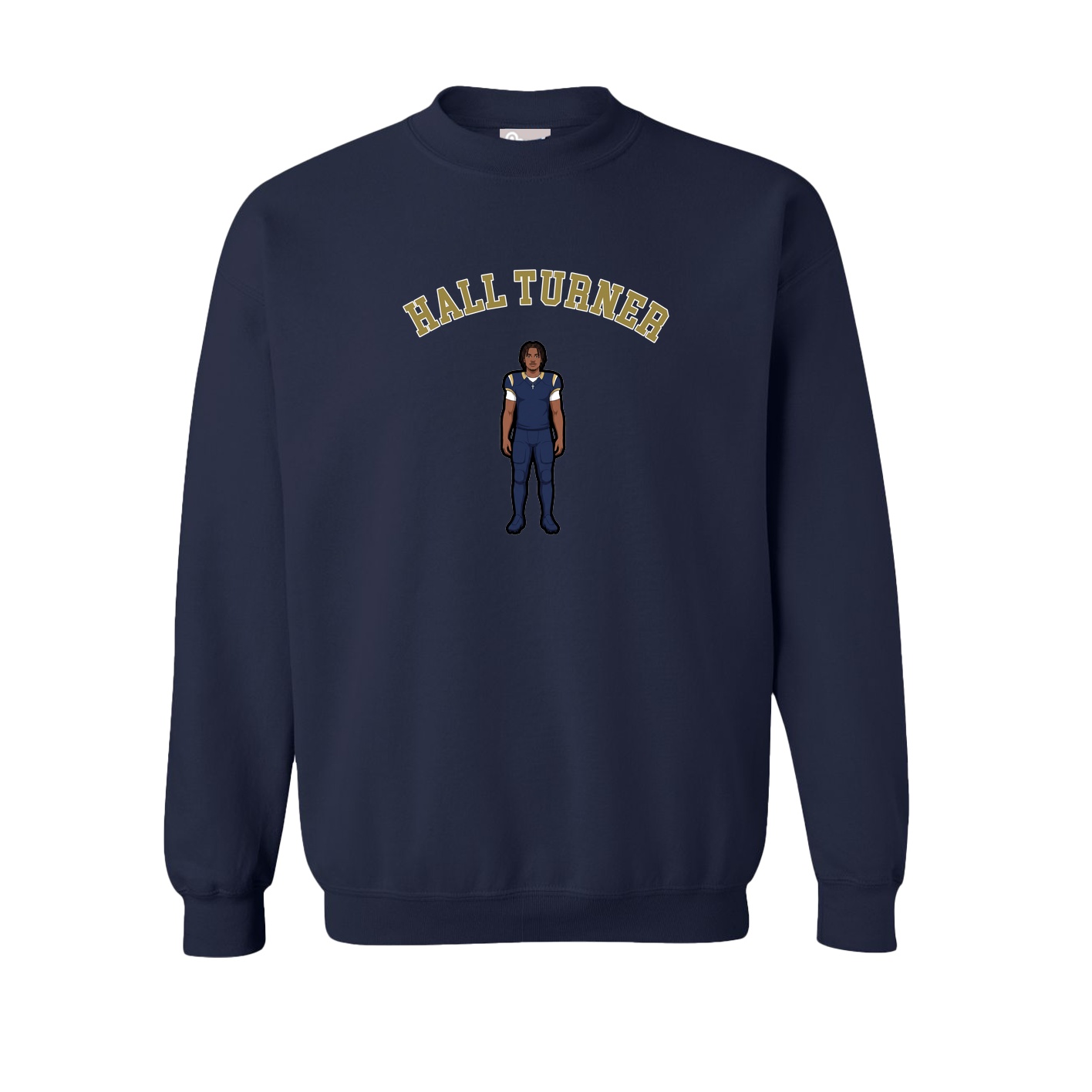 Fleece Crew — Shirsey Arch in Navy