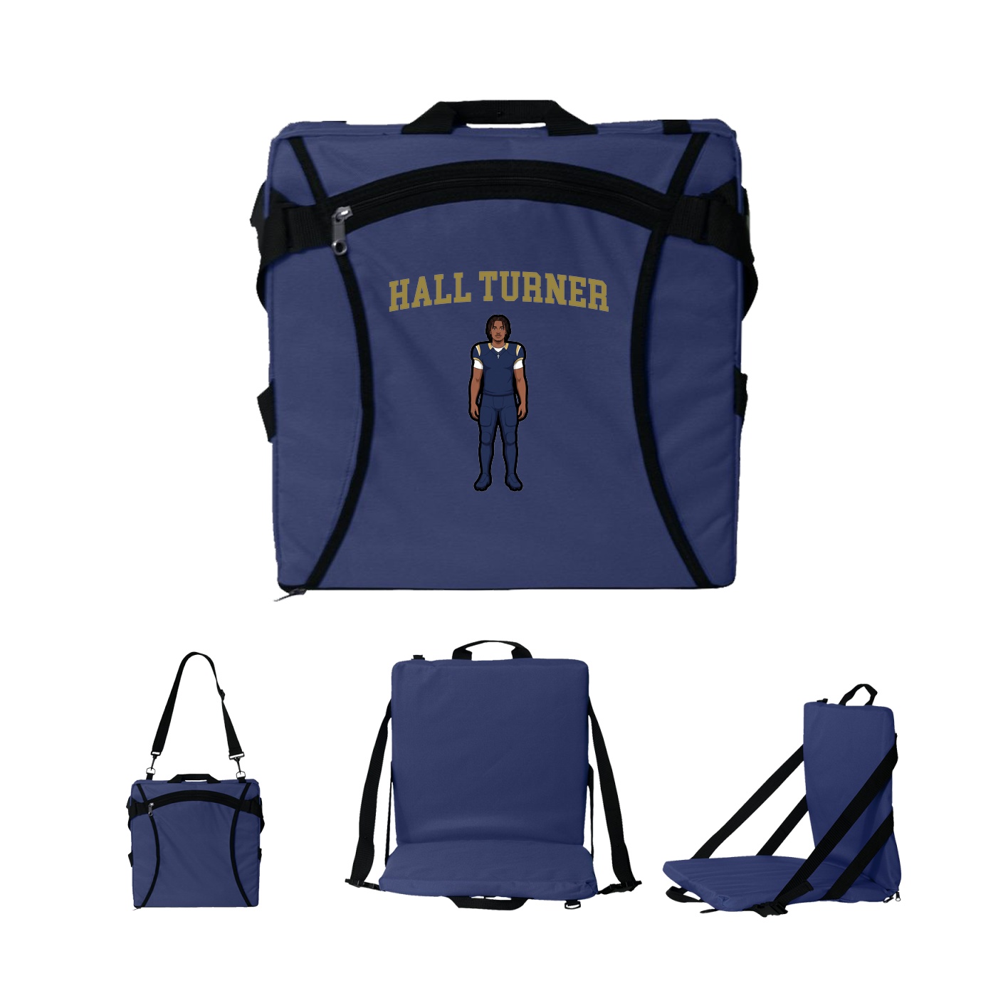 Folding Stadium Seat — Shirsey in Navy