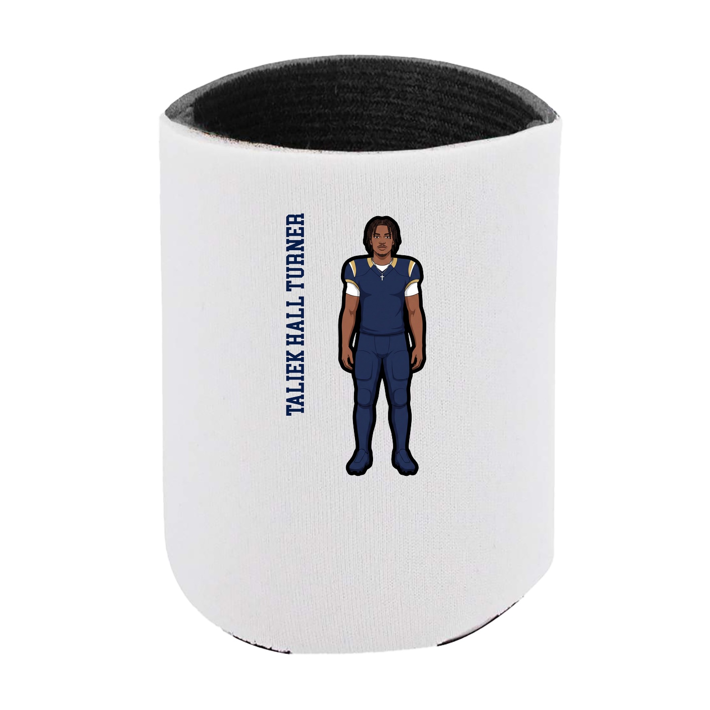 Can Holder — Name Vertical in White