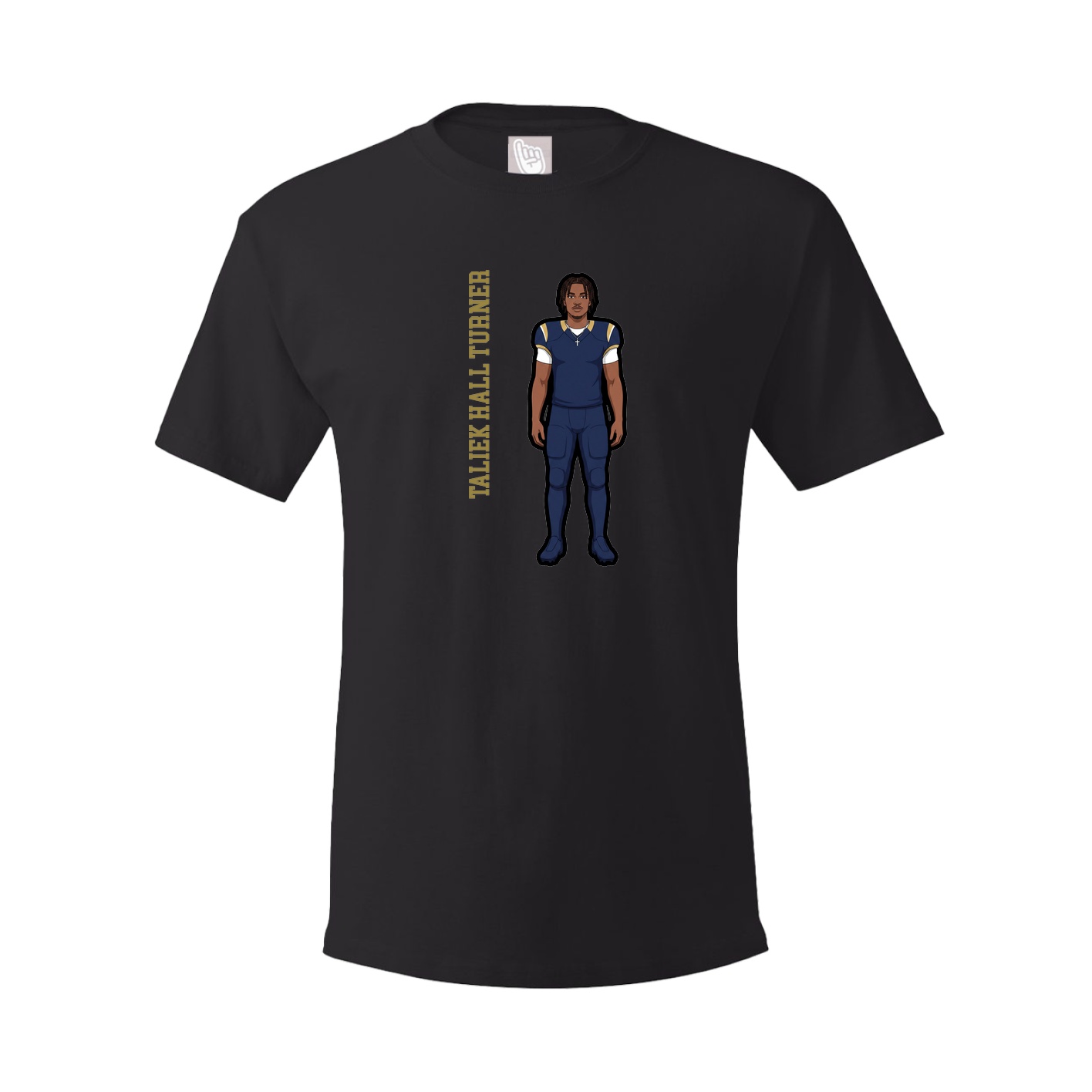 Tee — Name Vertical in Black