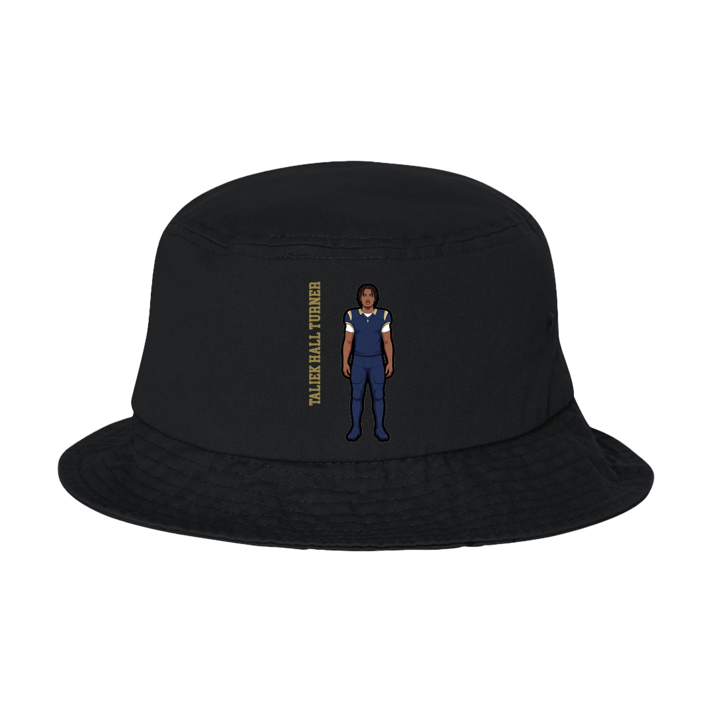 Bucket Cap — Name Vertical in Black