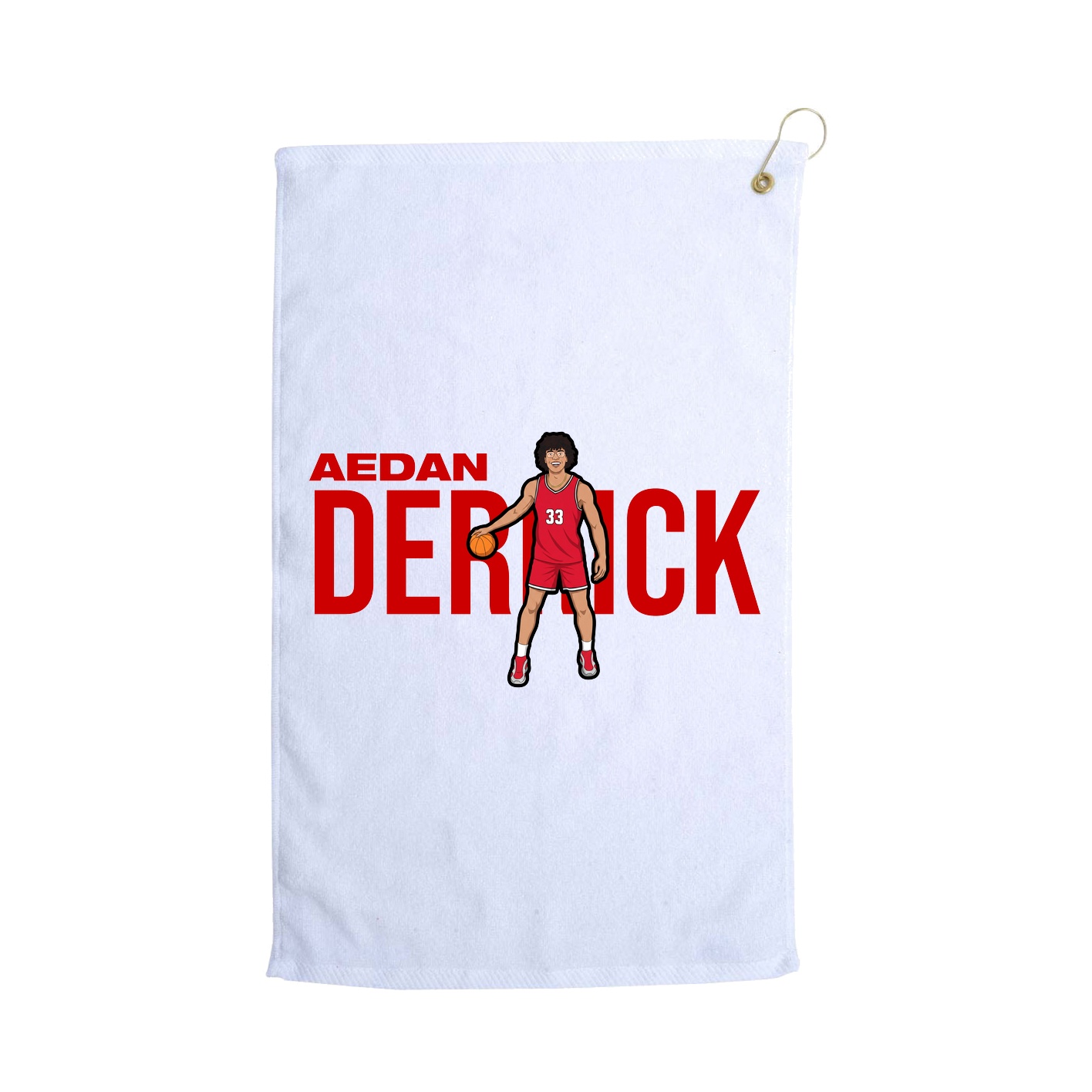 Golf Towel — Player Name in White